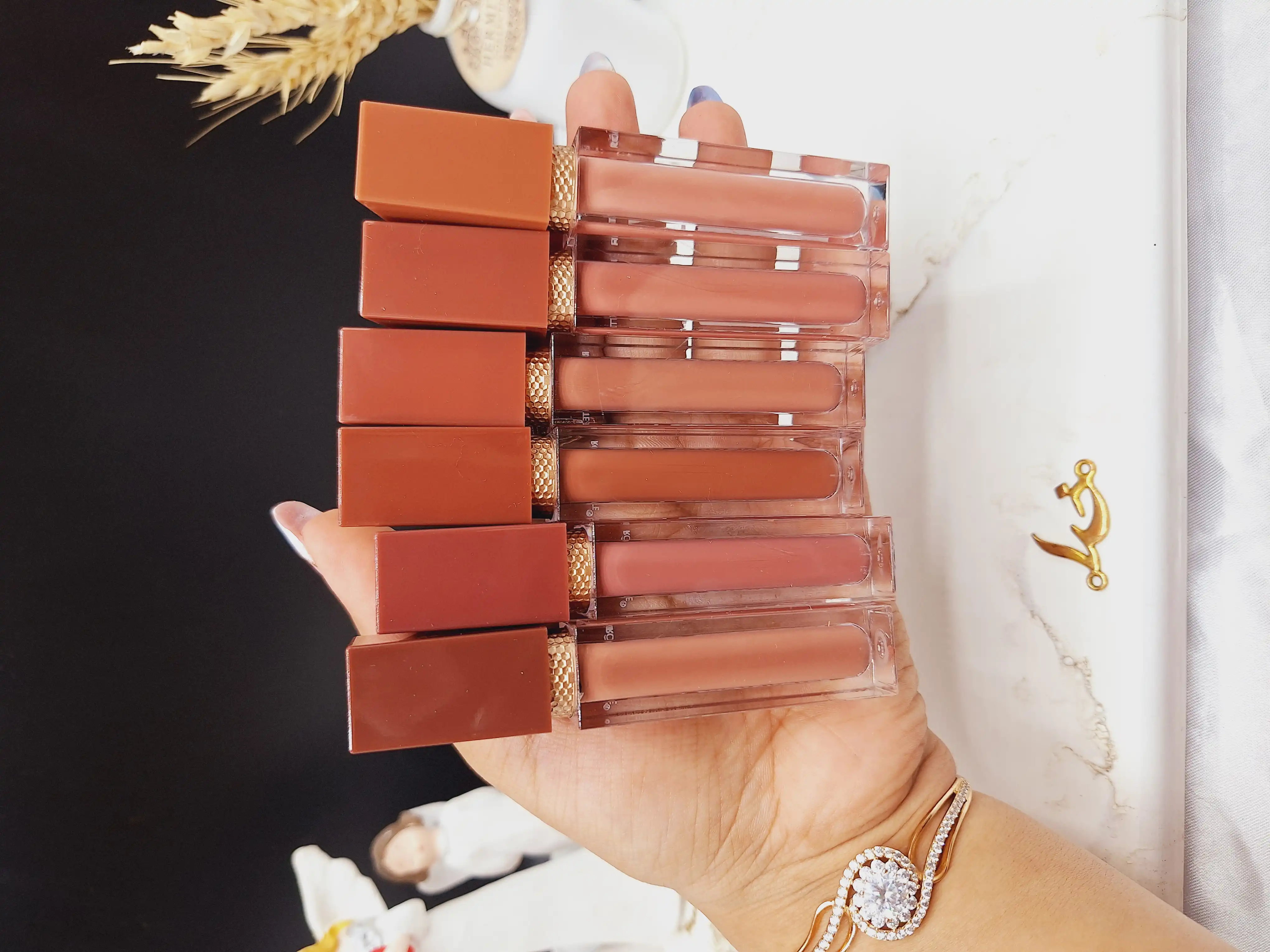 پک 6 عددی رژ مایع مات و ضد آب با ماندگاری بالا Romntic Matt کد RY900