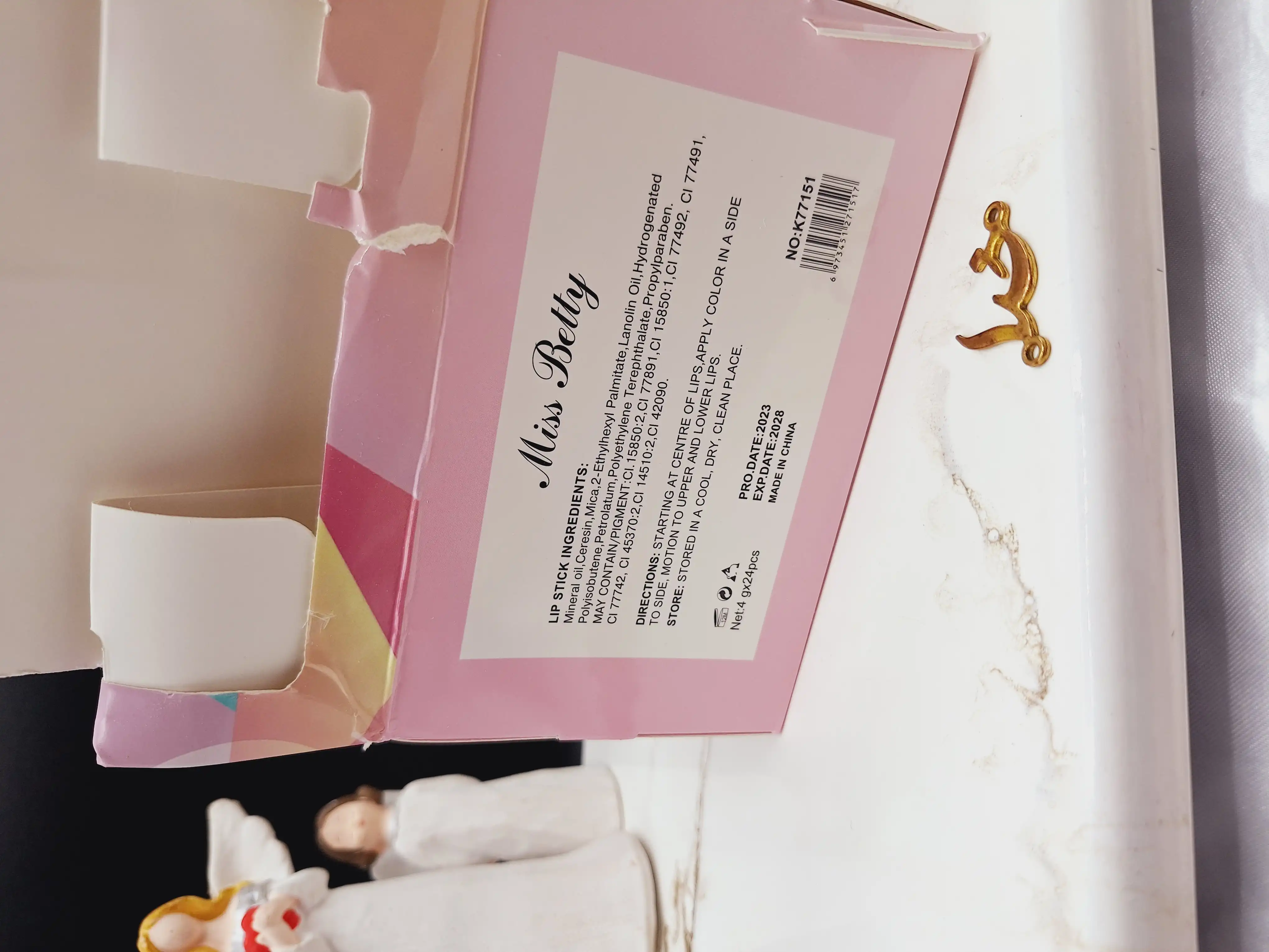 بالم لب زیبا شامپاین برند میس بیوتی Miss Betty کد K77151