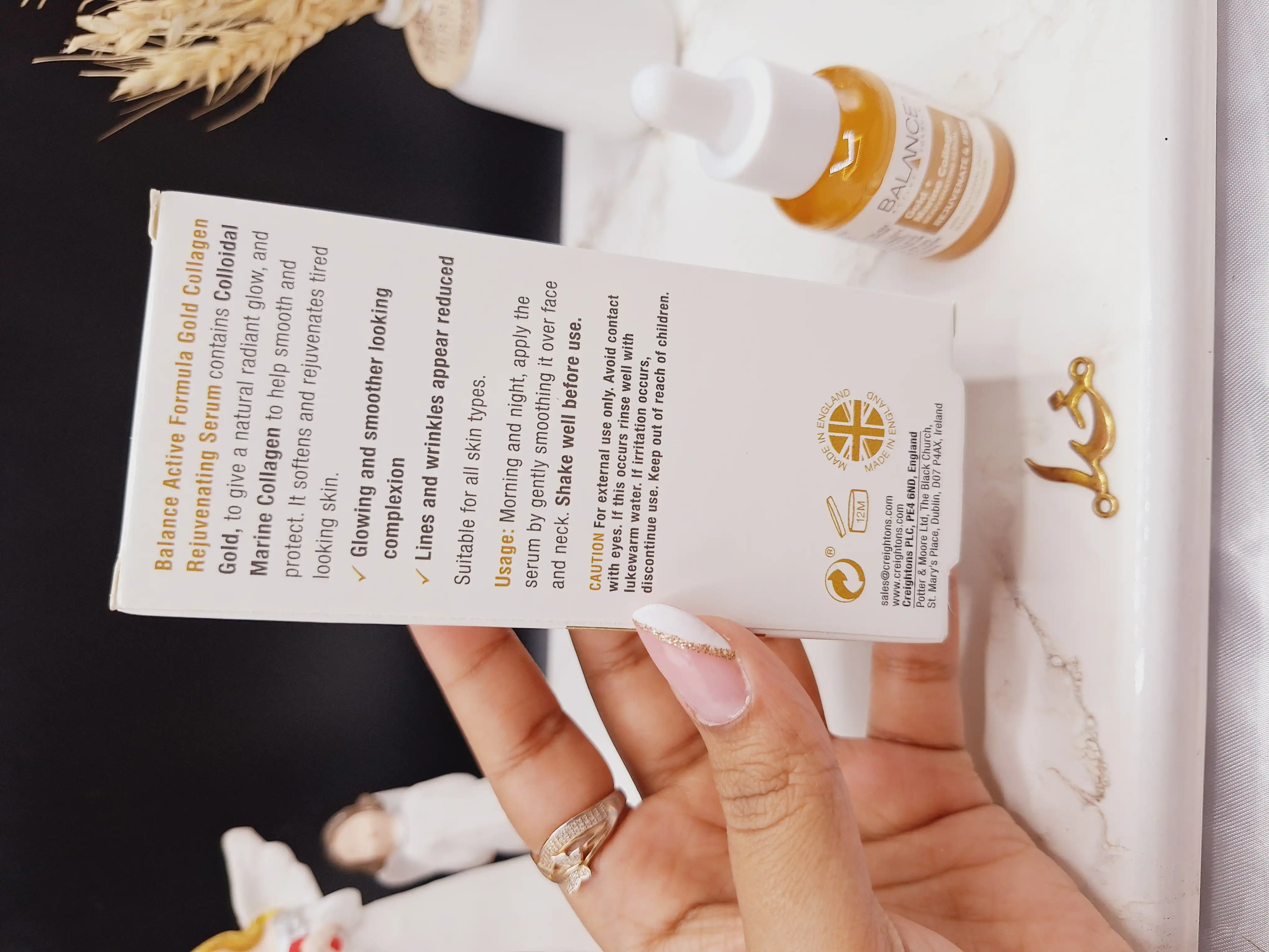 سرم گلد کلاژن بالانس جوانساز جوانساز و لیفتینگ پوست حجم 30 میلی لیتر کد 1132