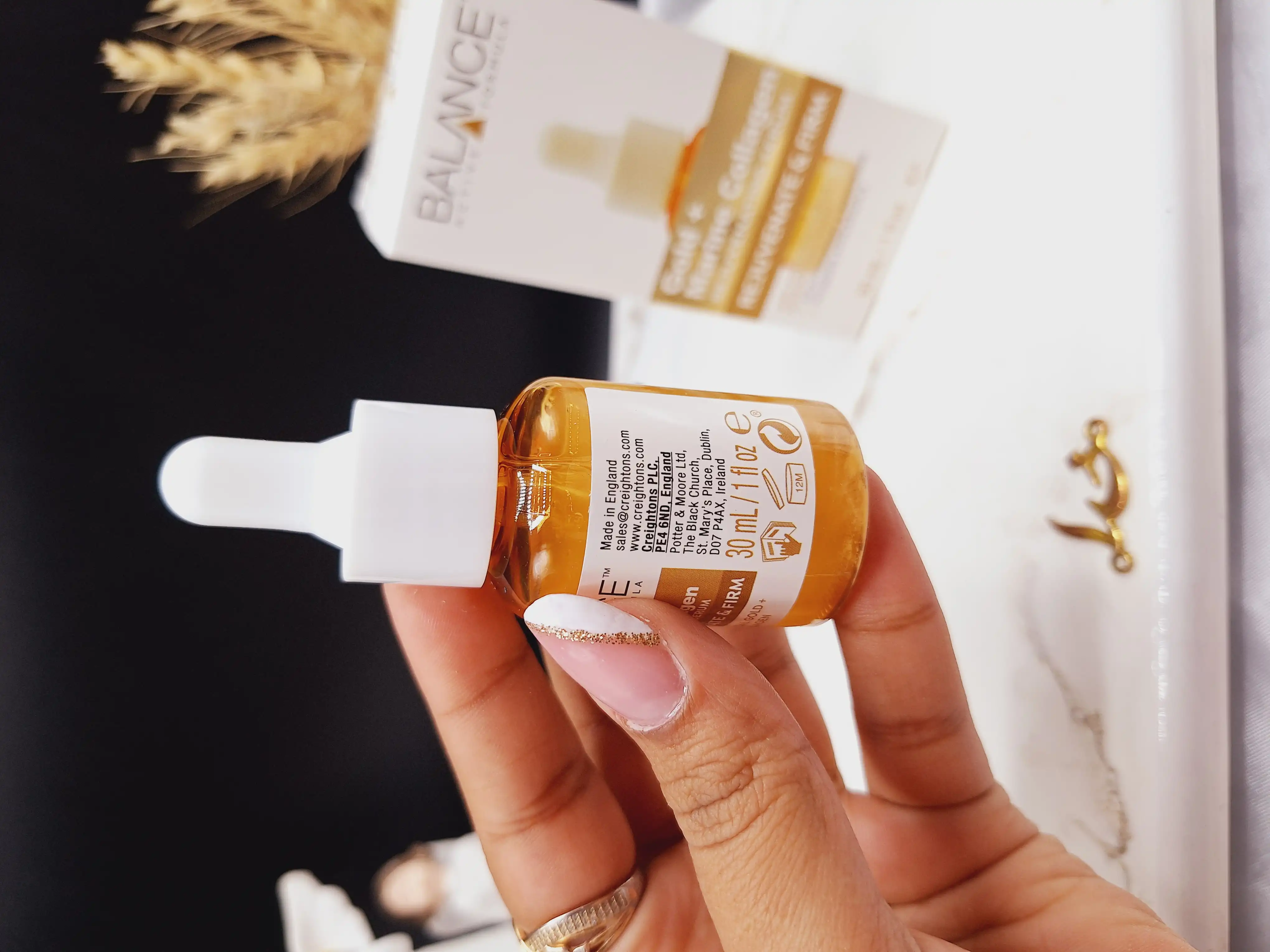 سرم گلد کلاژن بالانس جوانساز جوانساز و لیفتینگ پوست حجم 30 میلی لیتر کد 1132