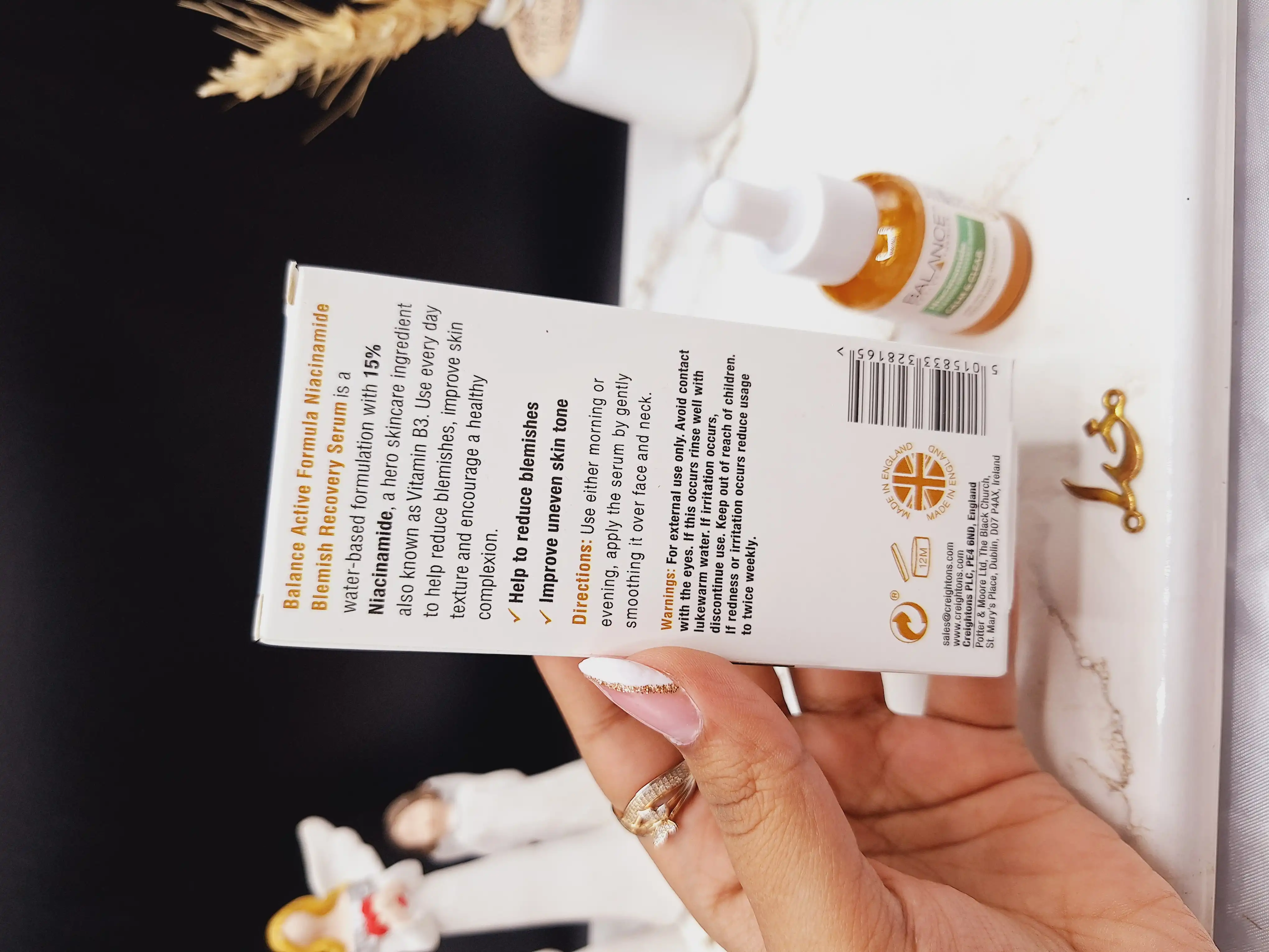 سرم ضد جوش و لک نیاسینامید بالانس Calm &amp; Cler حجم 30 میلی لیتر کد 8165