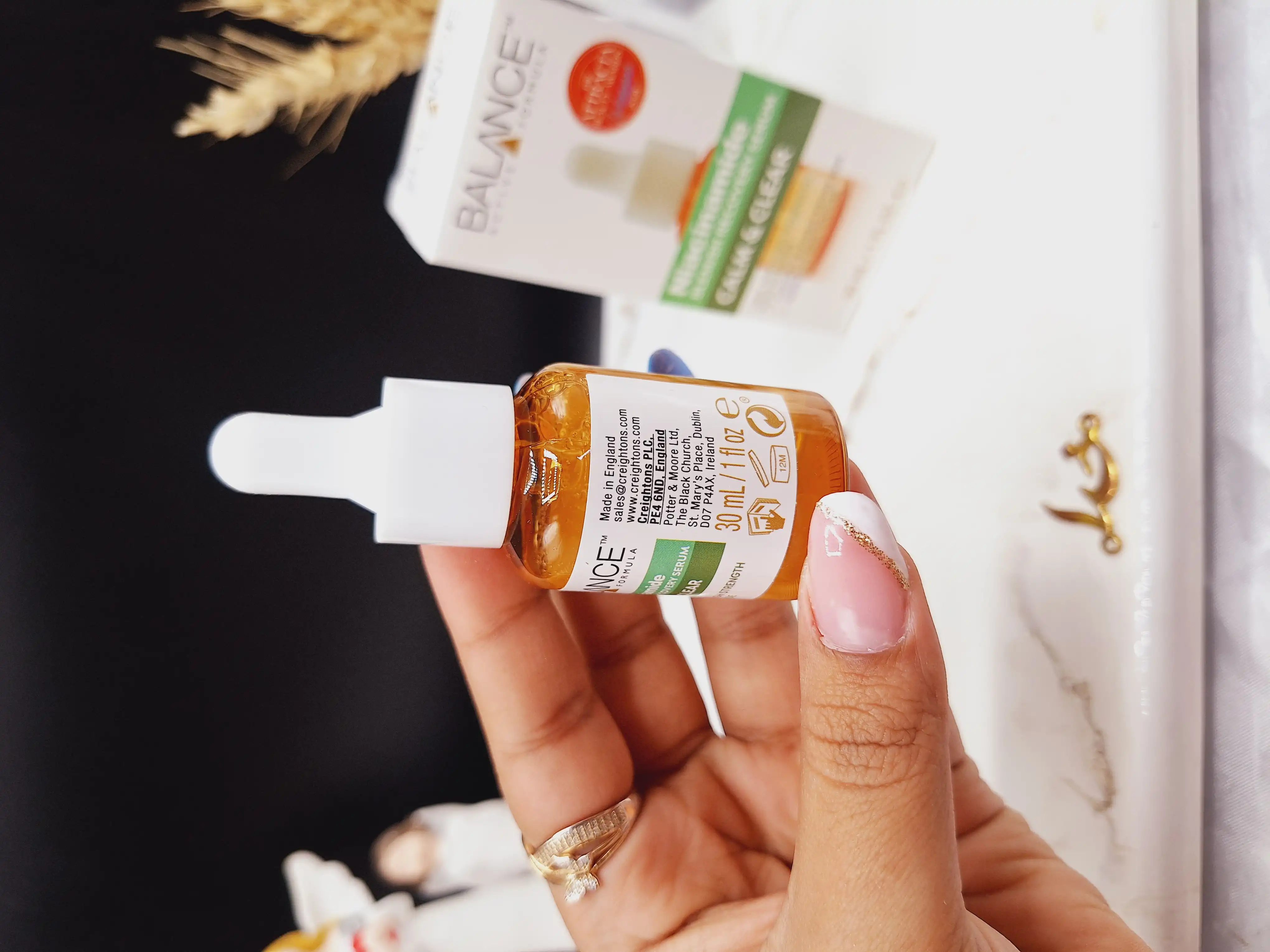 سرم ضد جوش و لک نیاسینامید بالانس Calm &amp; Cler حجم 30 میلی لیتر کد 8165