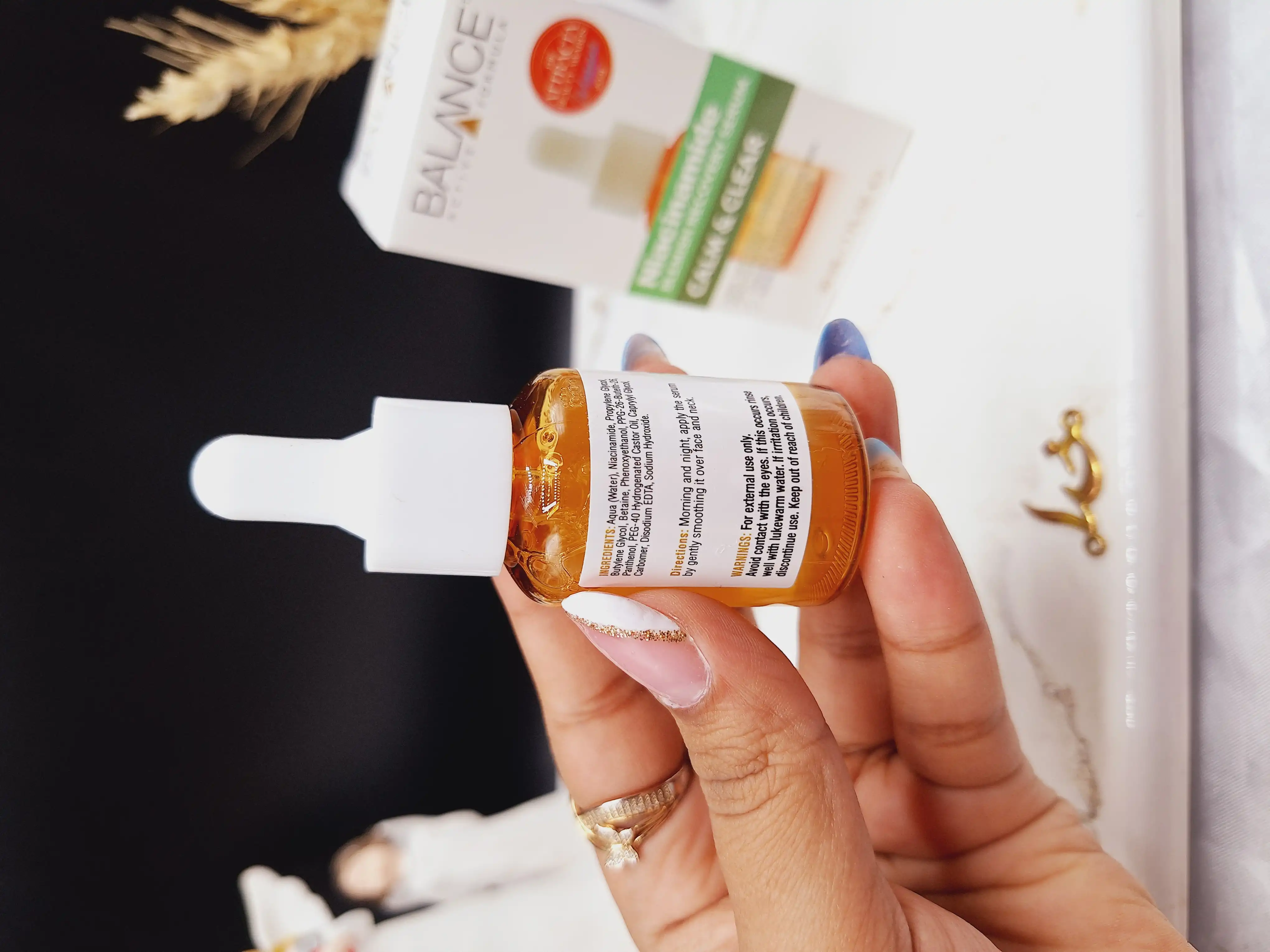 سرم ضد جوش و لک نیاسینامید بالانس Calm &amp; Cler حجم 30 میلی لیتر کد 8165