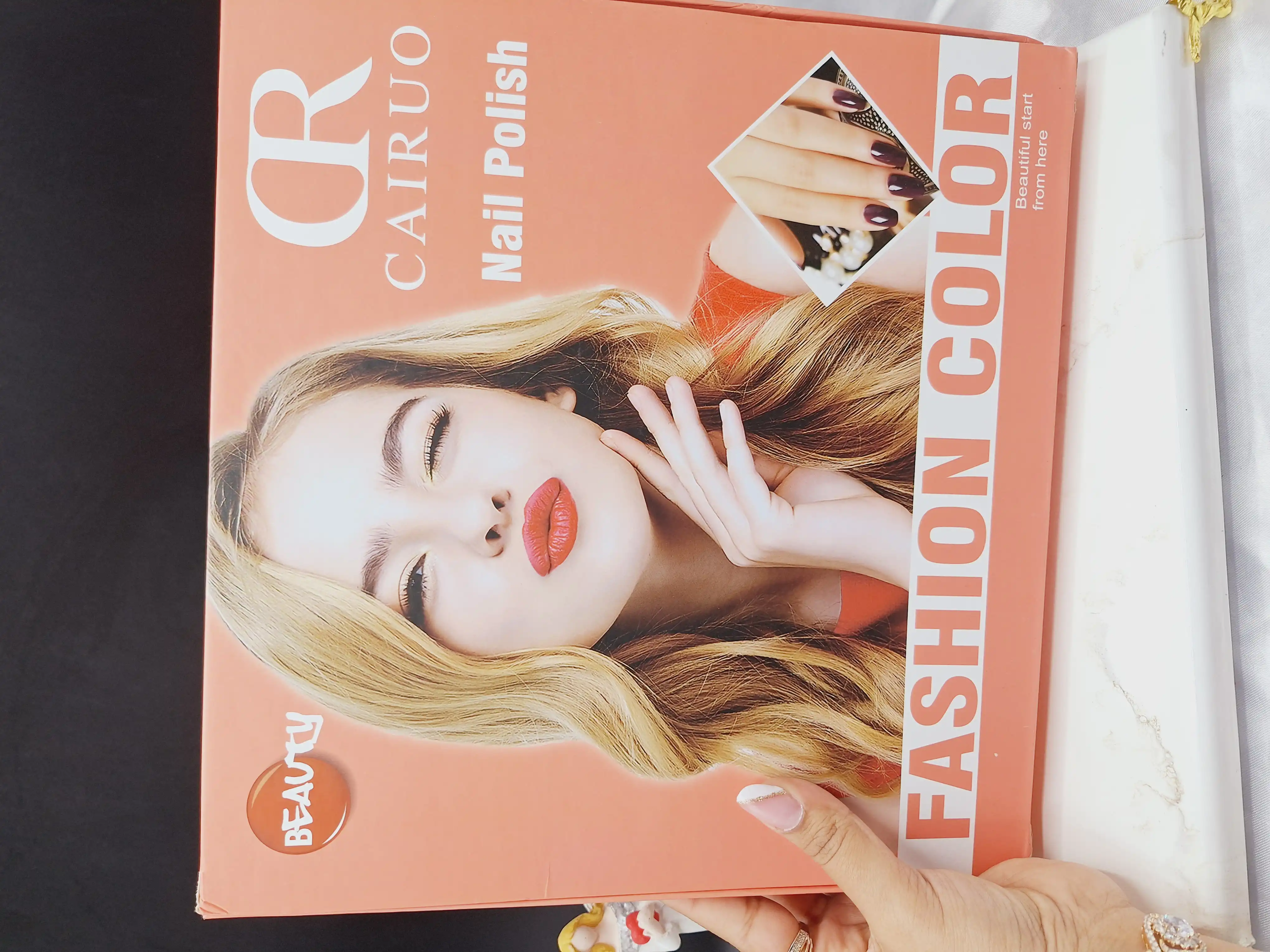 لاک ناخن زیبای طرح مهر انگشت CAIRUO کد 5965