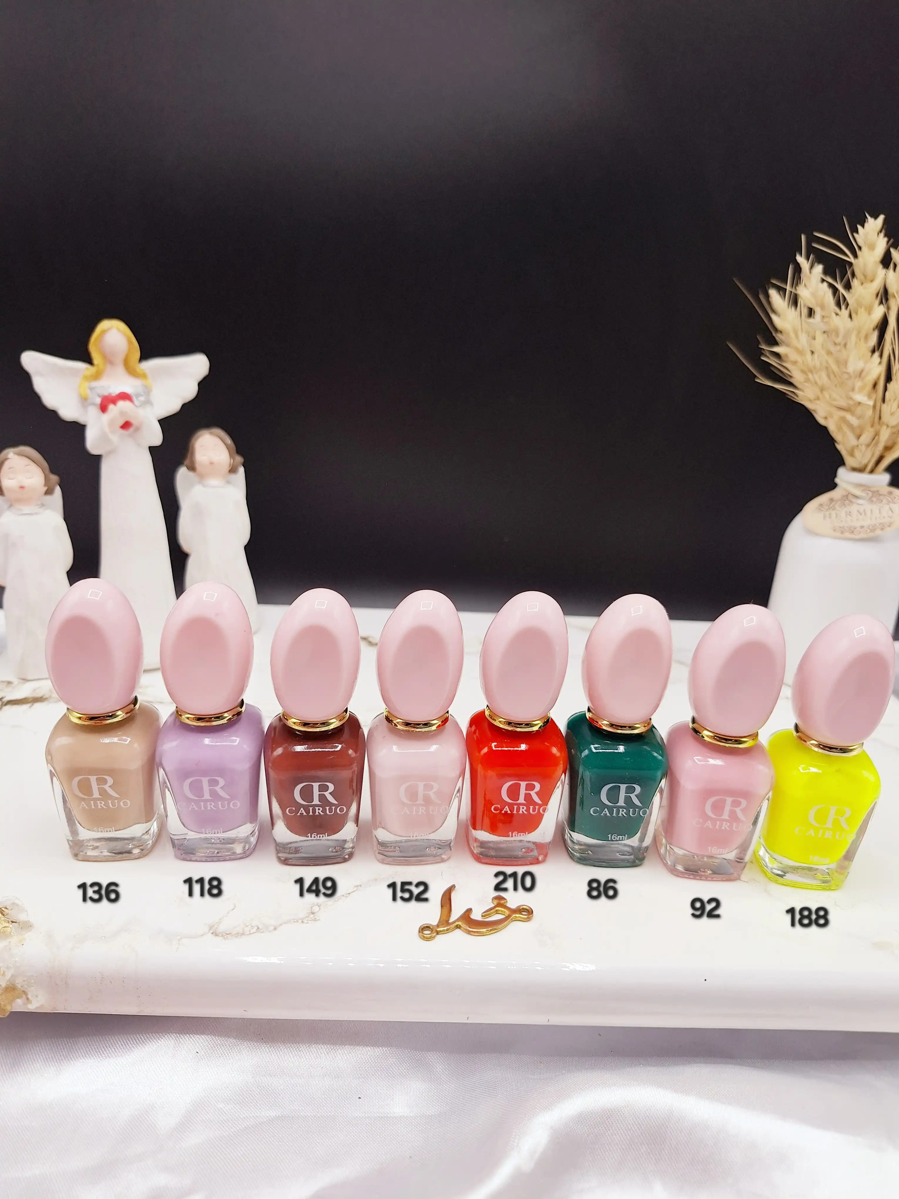 لاک ناخن زیبای طرح مهر انگشت CAIRUO کد 5965