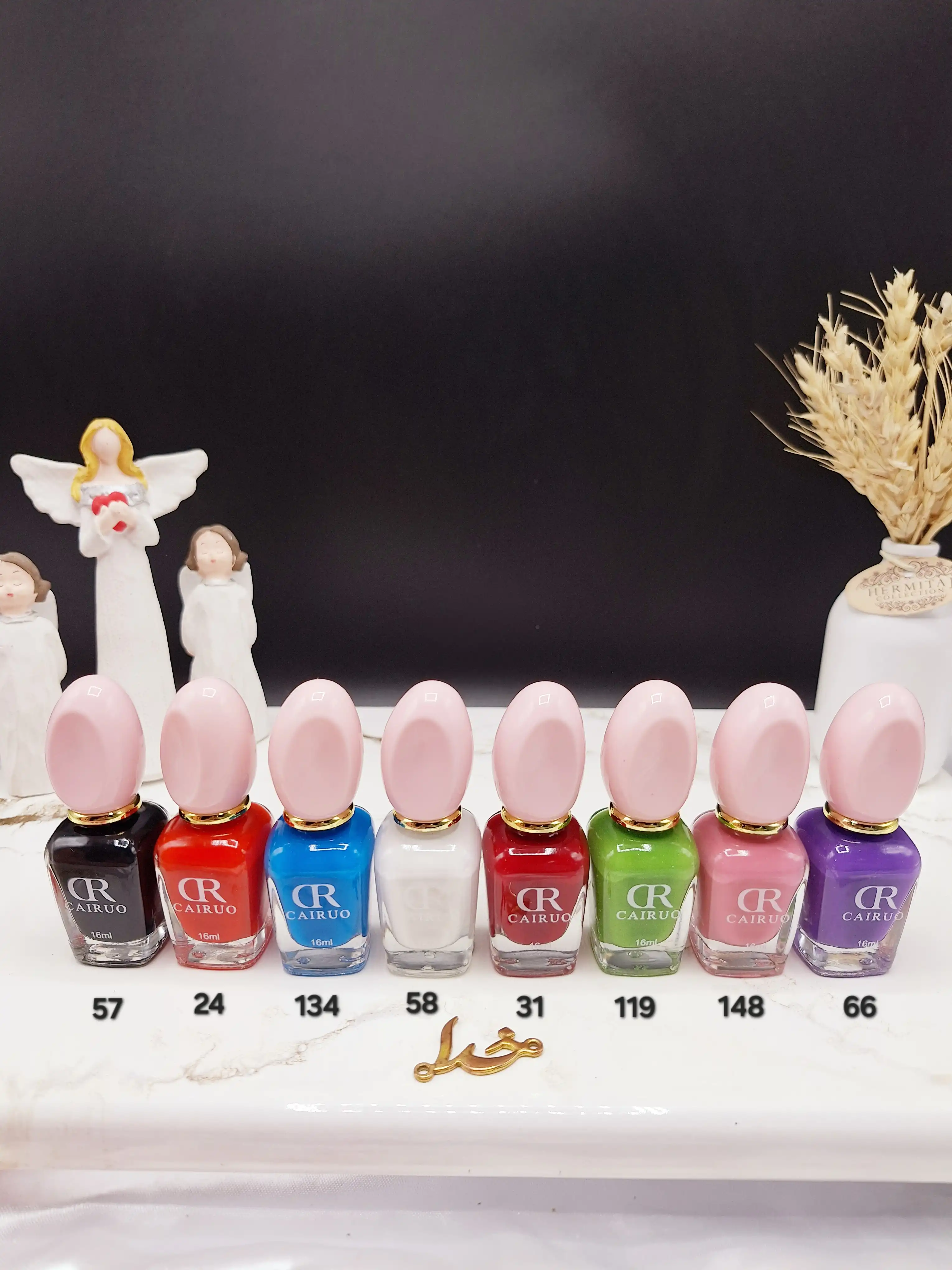 لاک ناخن زیبای طرح مهر انگشت CAIRUO کد 5965