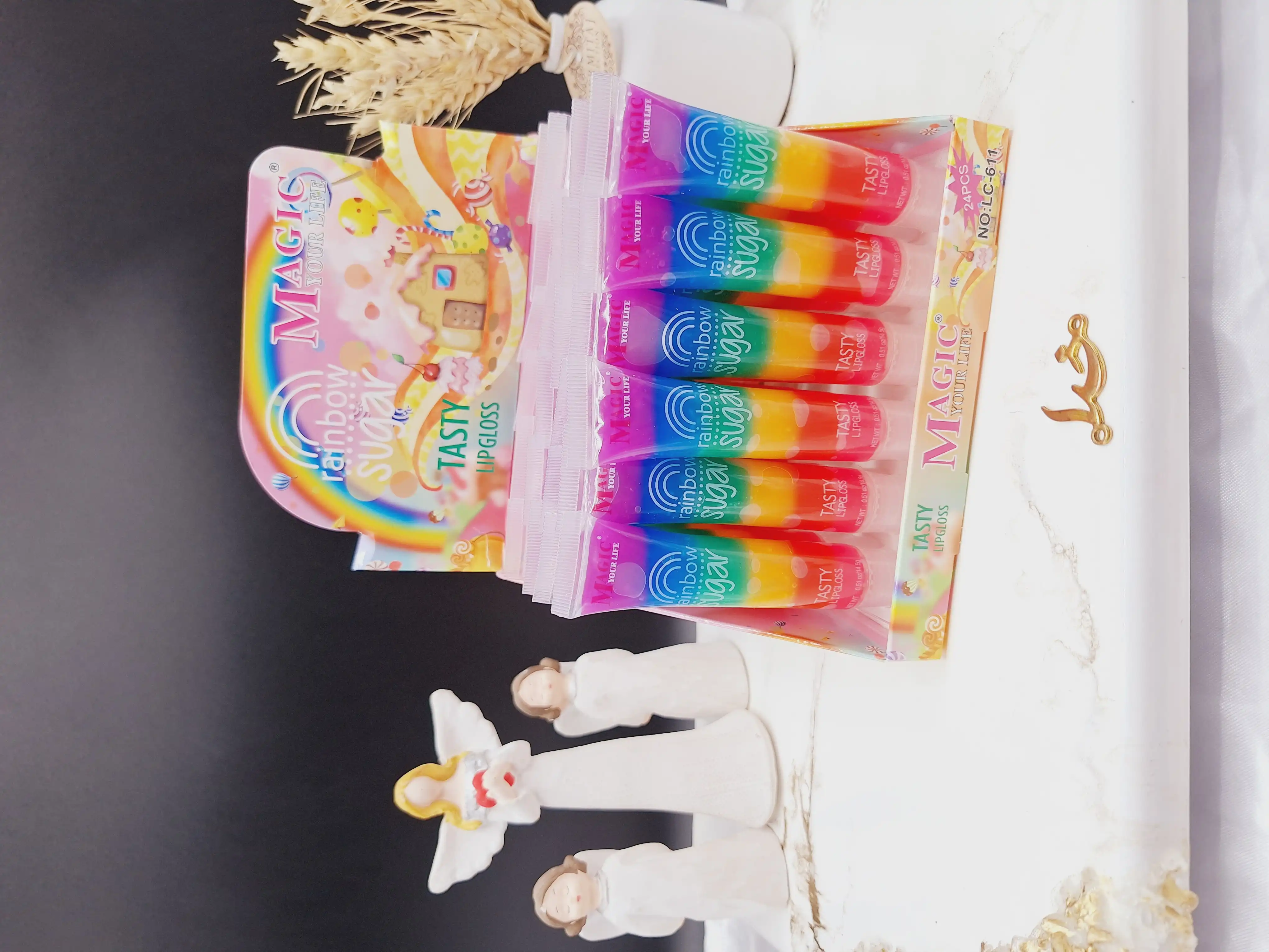 لیپ گلاس رنگین کمان برند مجیک MAGIC کد LC-611