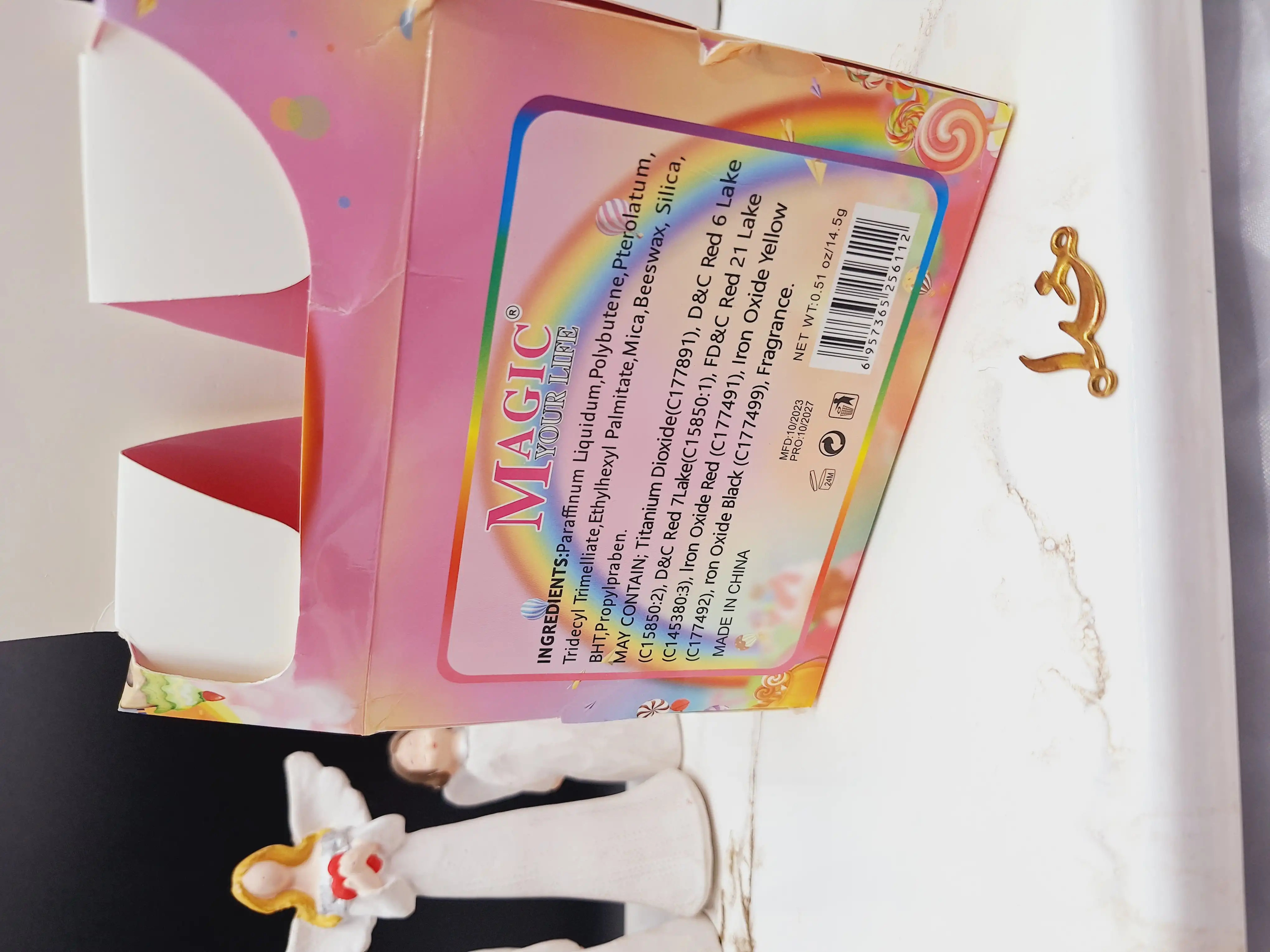 لیپ گلاس رنگین کمان برند مجیک MAGIC کد LC-611