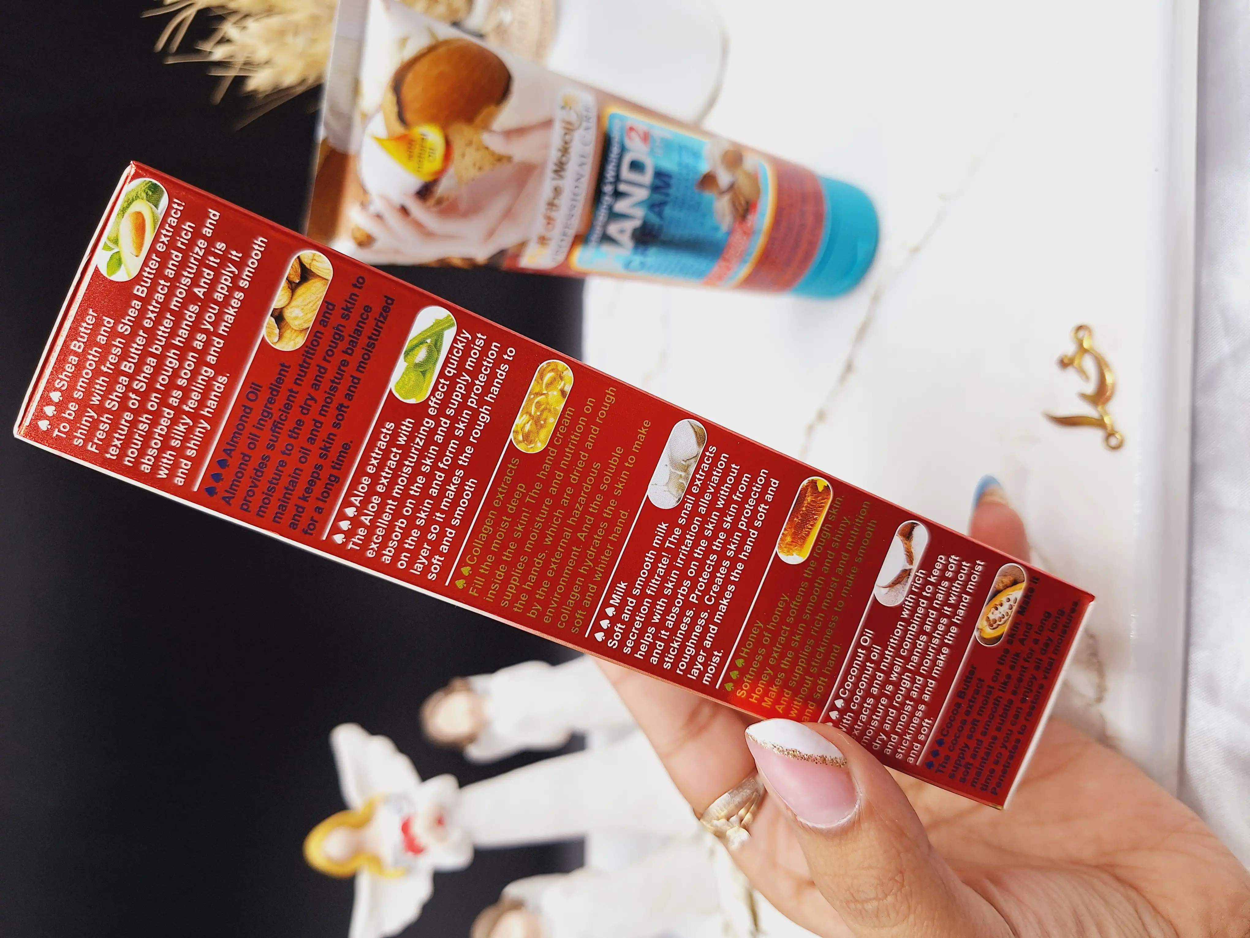 کرم مرطوب و سفید کننده دست کره شی و روغن بادام وکالی WOKALI کد WKL520