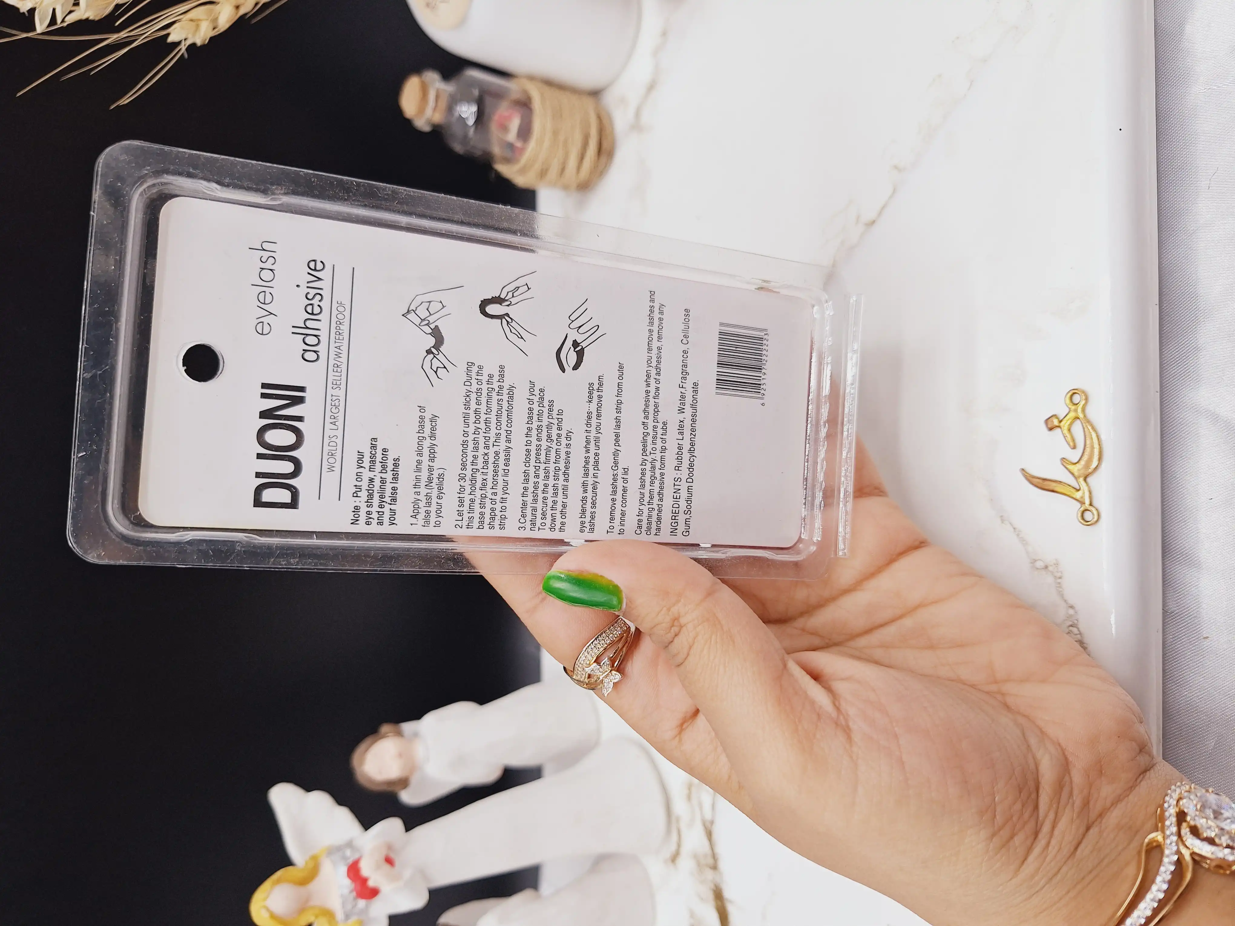 چسپ مژه ضد آب تکی DUONI کد 2223