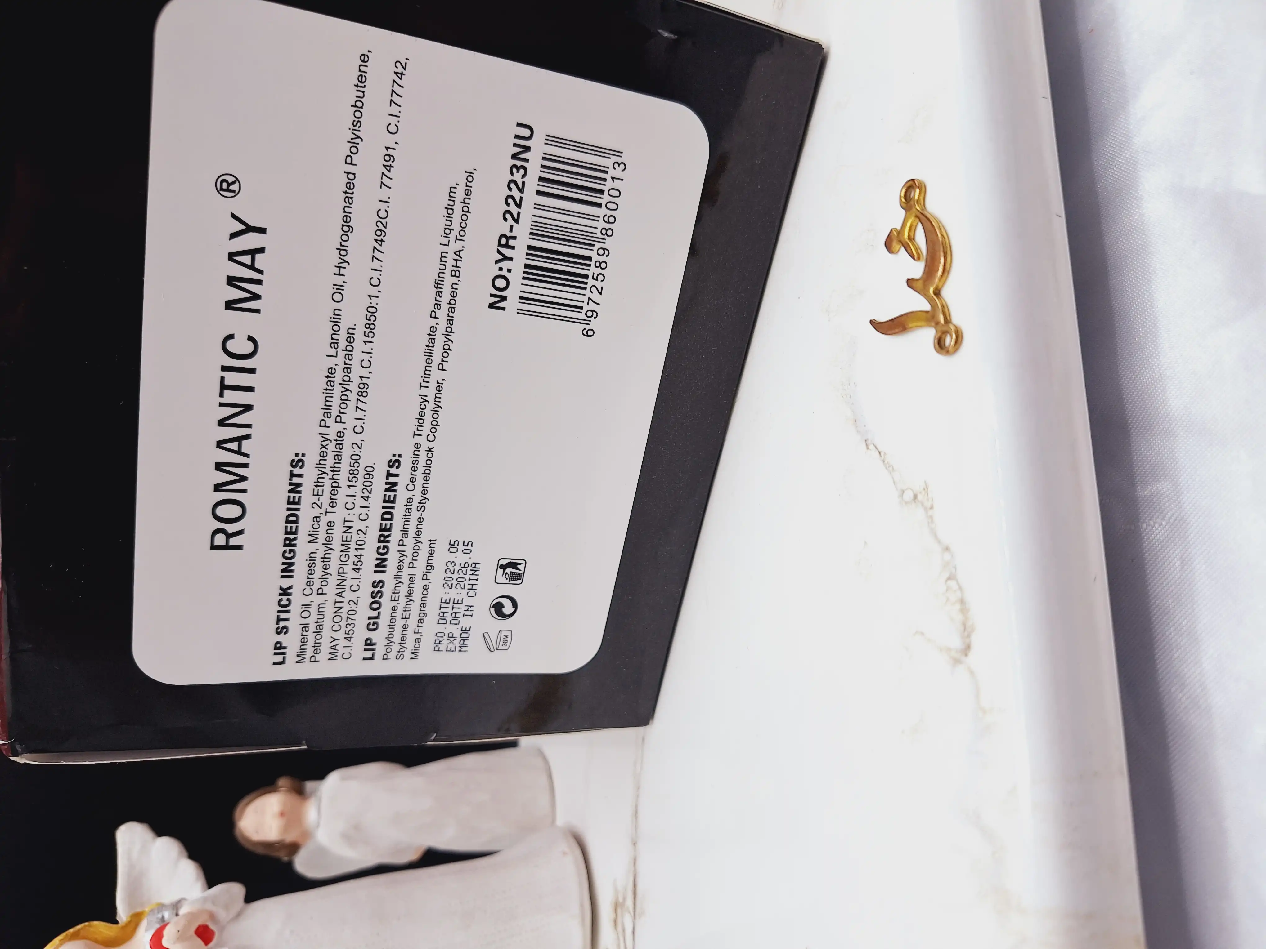 پک 6 تایی رژ جامد و مایع دو سر برند ROMANTIC MAY کد YR-2223