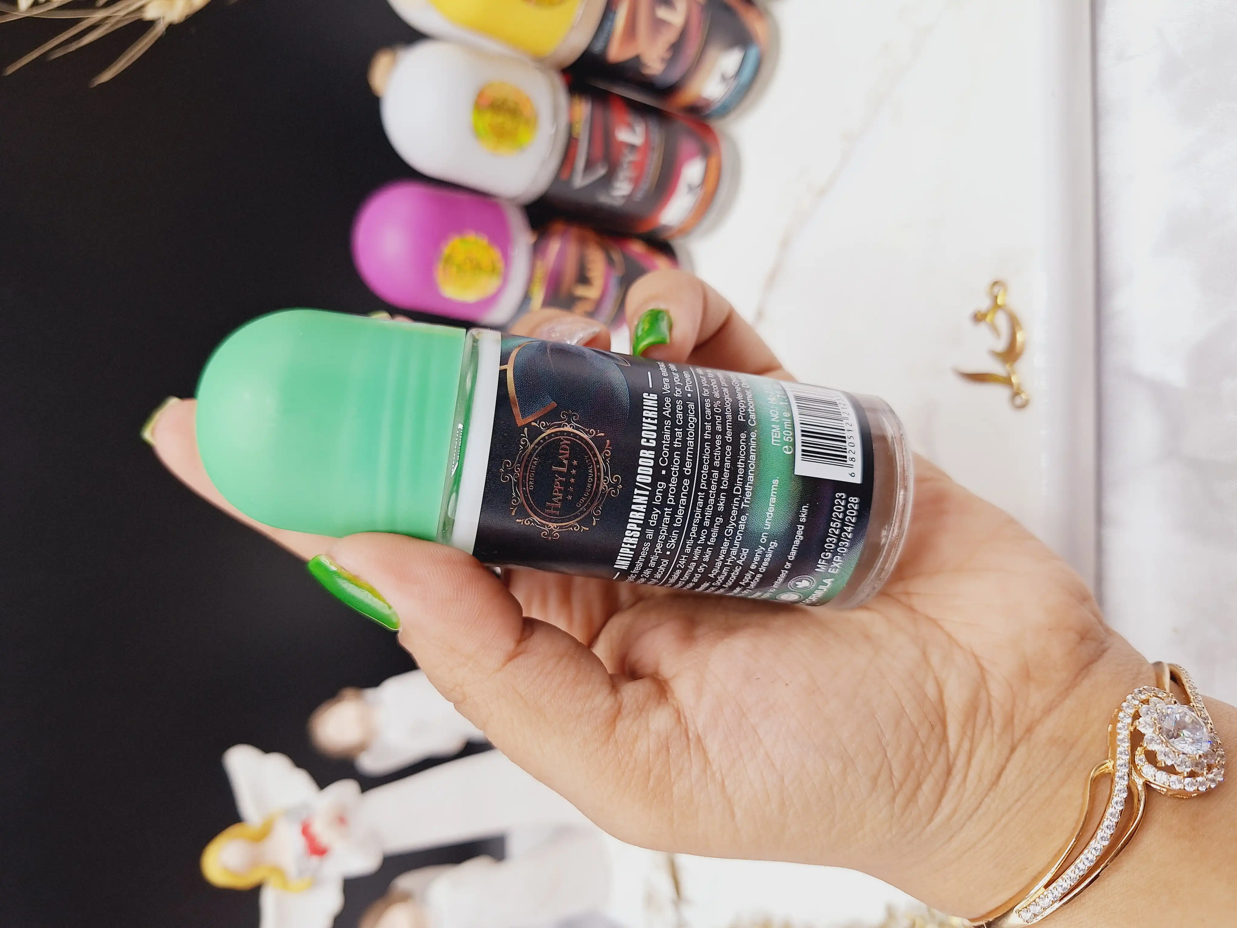 مام رولی ضد تعریق مدل Fresh Cool برند هپی لیدی HAPPY LADY کد HL233