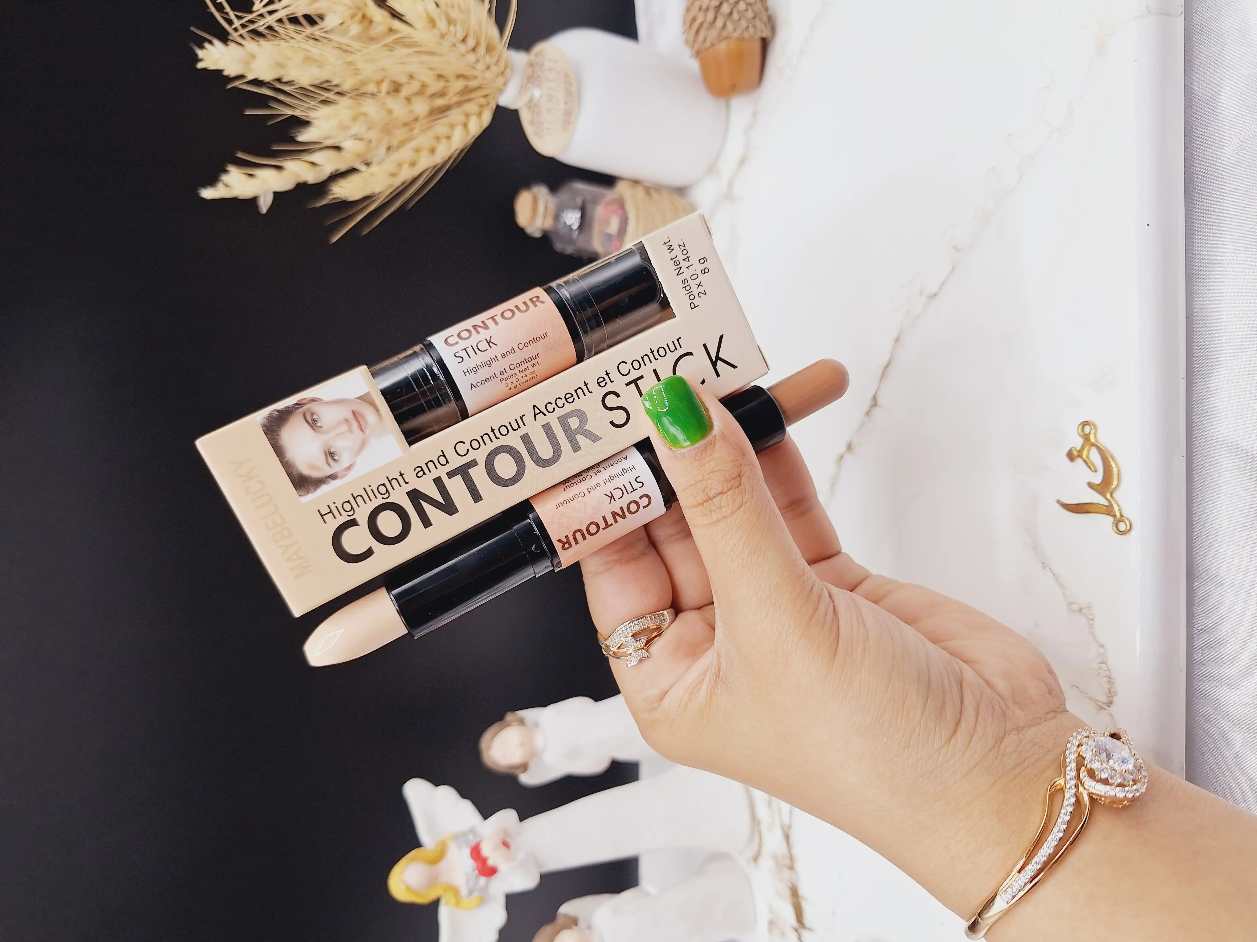 کانتور و کانسیلر دو طرفه برند ‏MAYBELUCKY‏ کد 1323