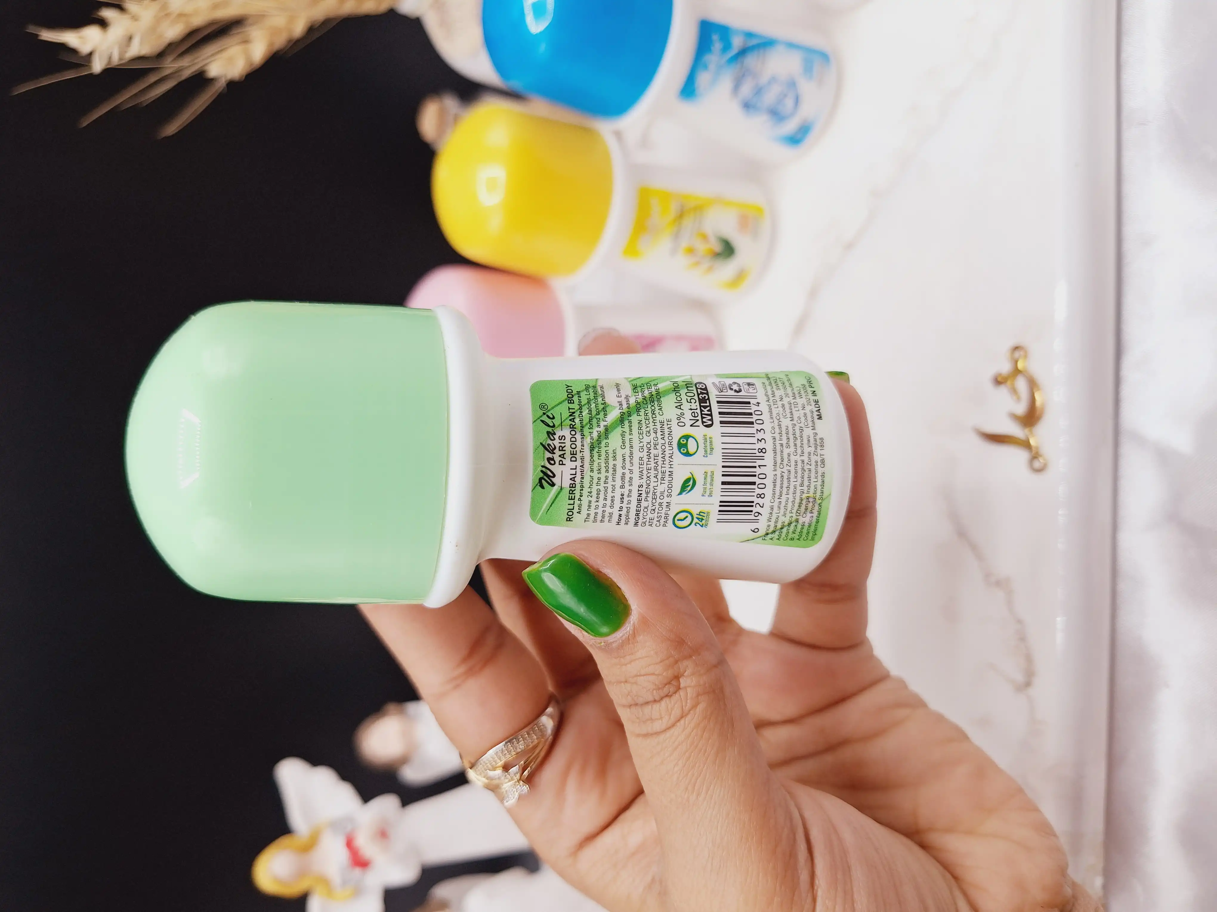 مام رولی ضد تعریق 50ml برند وکالی Wokali با پخش بوی بالا کد WkL376