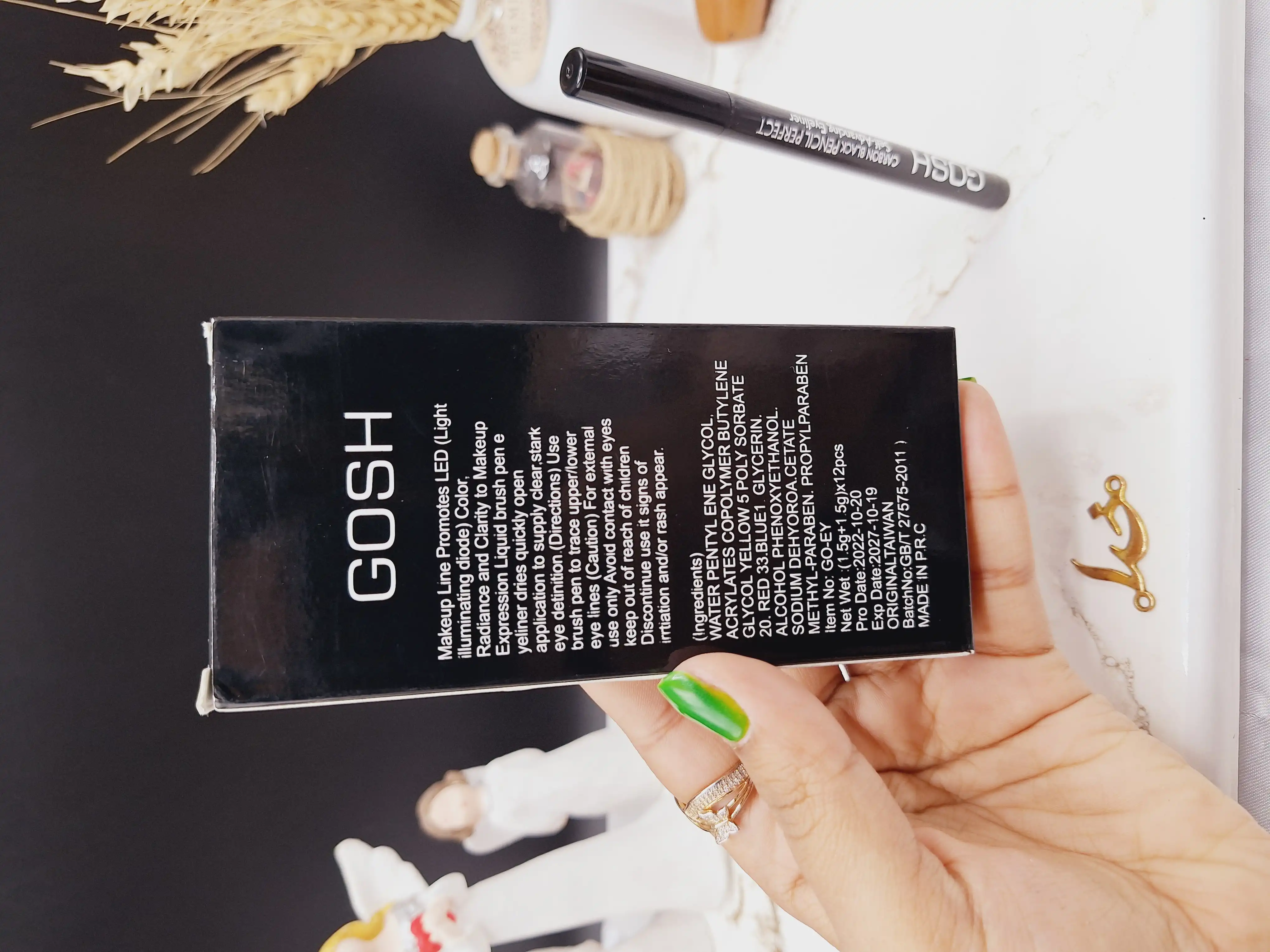 خط چشم مشکی ماژیکی کیفیت عالی گاش GOSH کد 27575