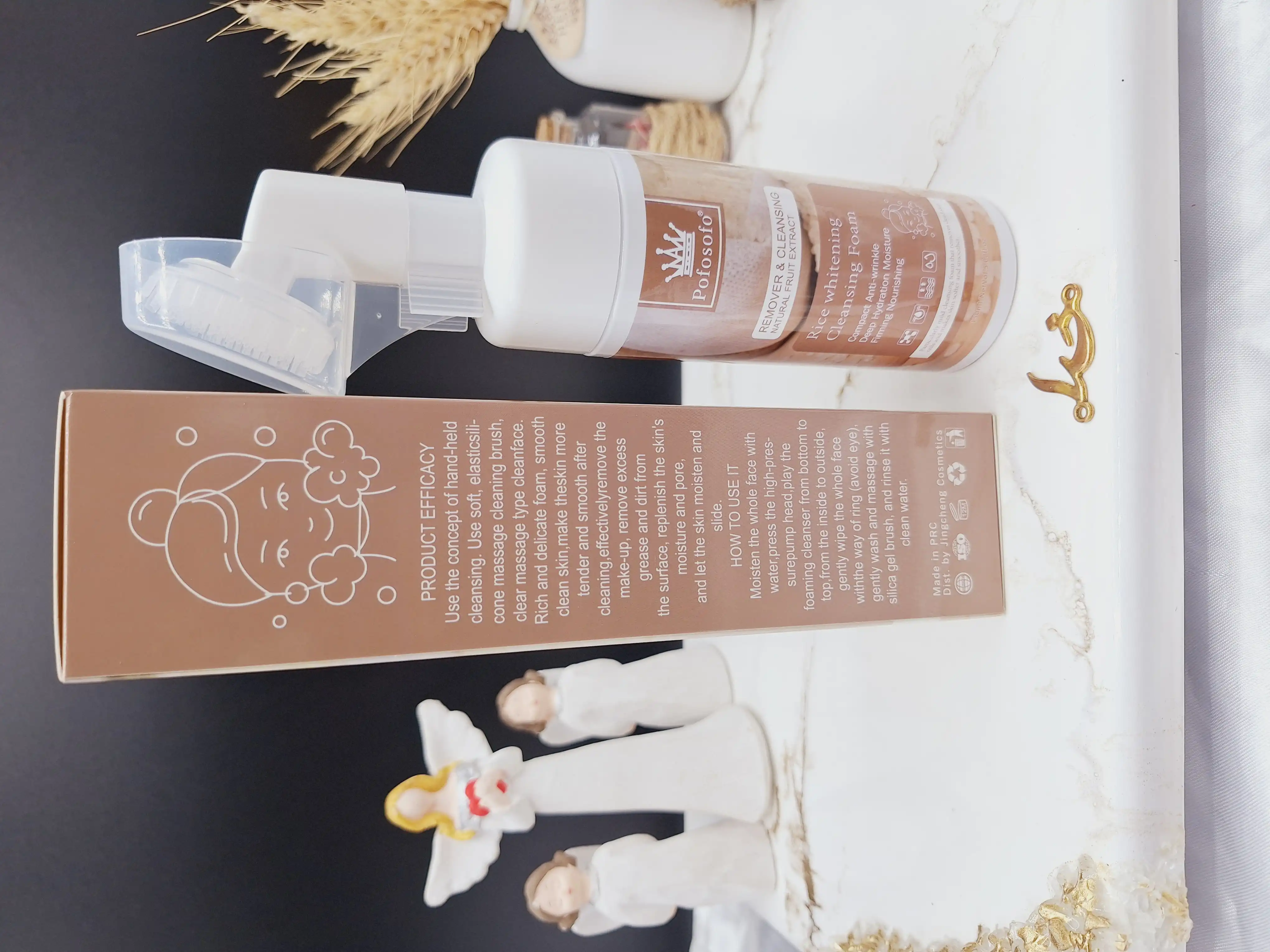 فوم‌ براش دار سفید کننده برنج برند پوفوسوفو Pofosofo کد CM0013