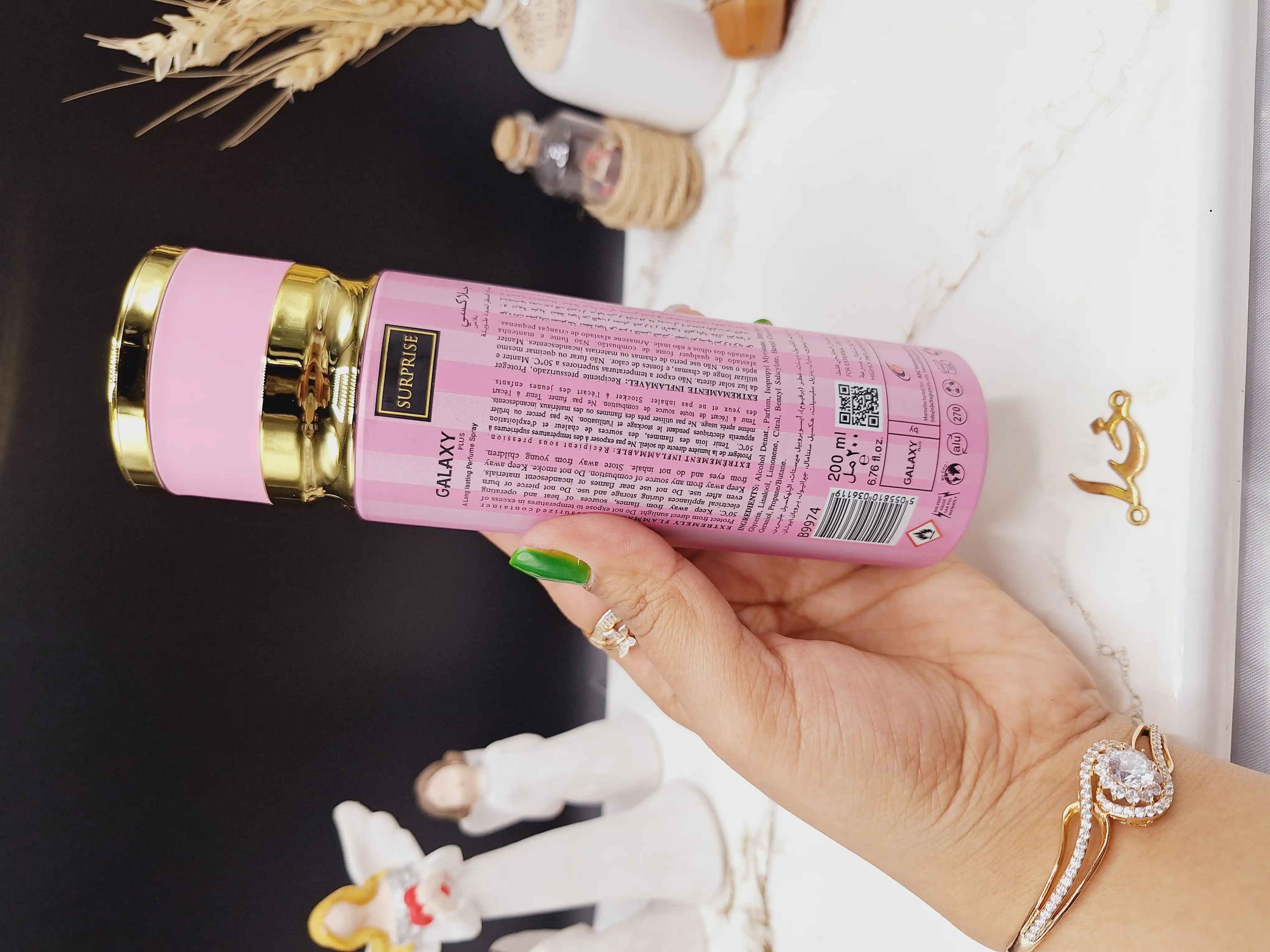 اسپری خوشبو کننده زنانه SURPRISE برند گلکسی GALAXY کد B9974