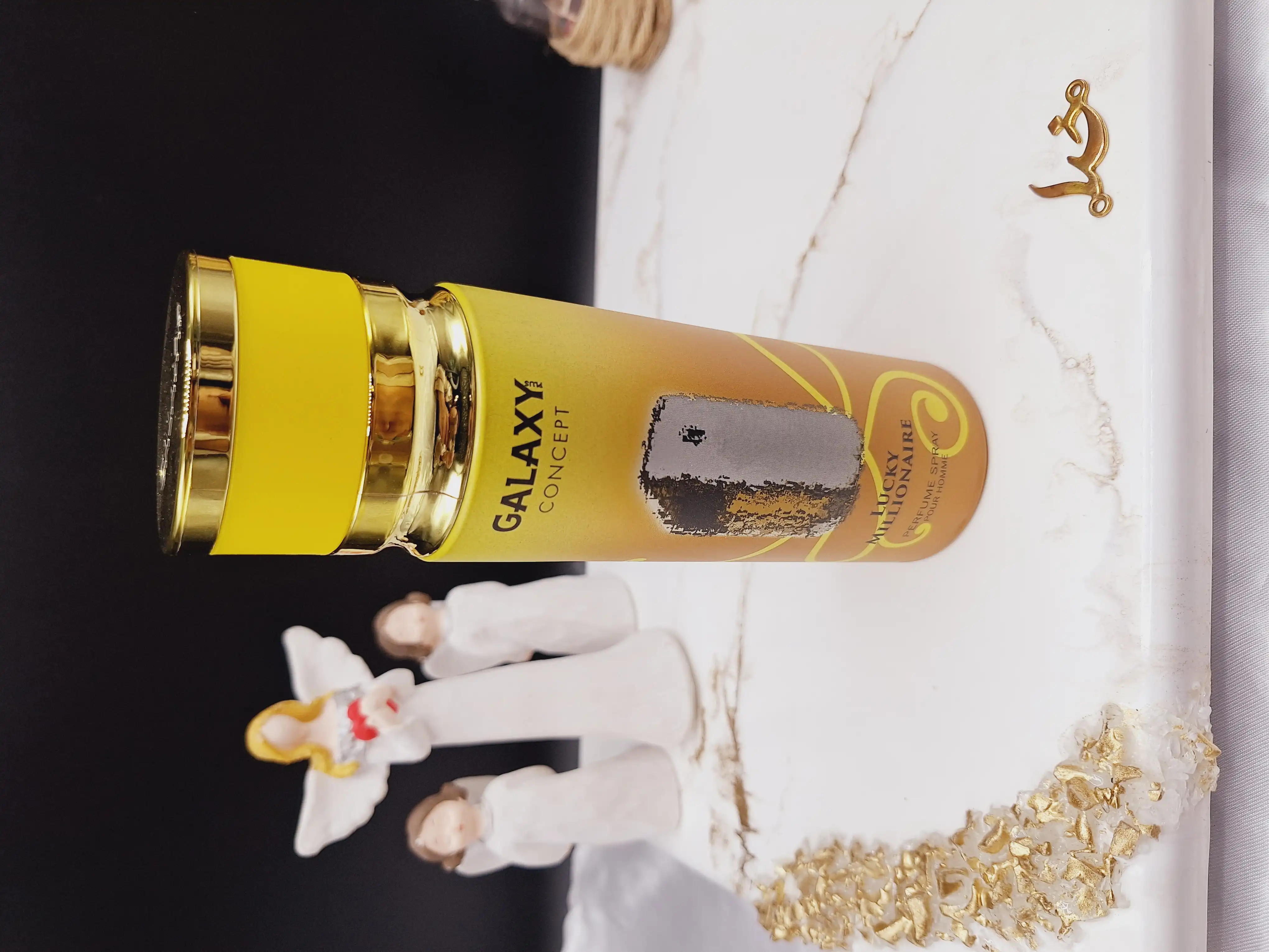 اسپری خوشبو کننده مردانه LUCKY MILLIONAIRE برند گلکسی GALAXY کد B8048