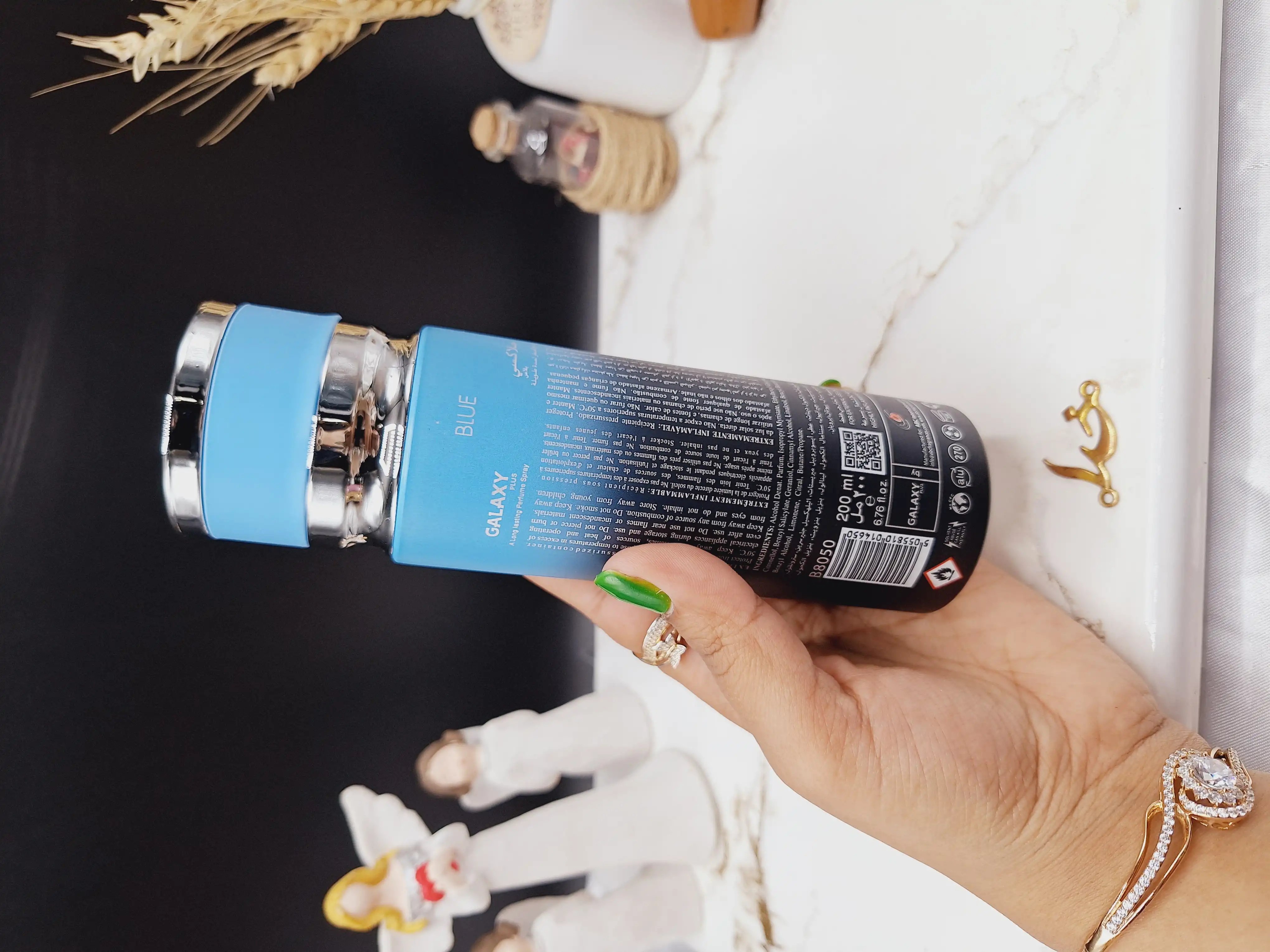 اسپری خوشبو کننده مردانه BLUE برند گلکسی GALAXY کد B8050