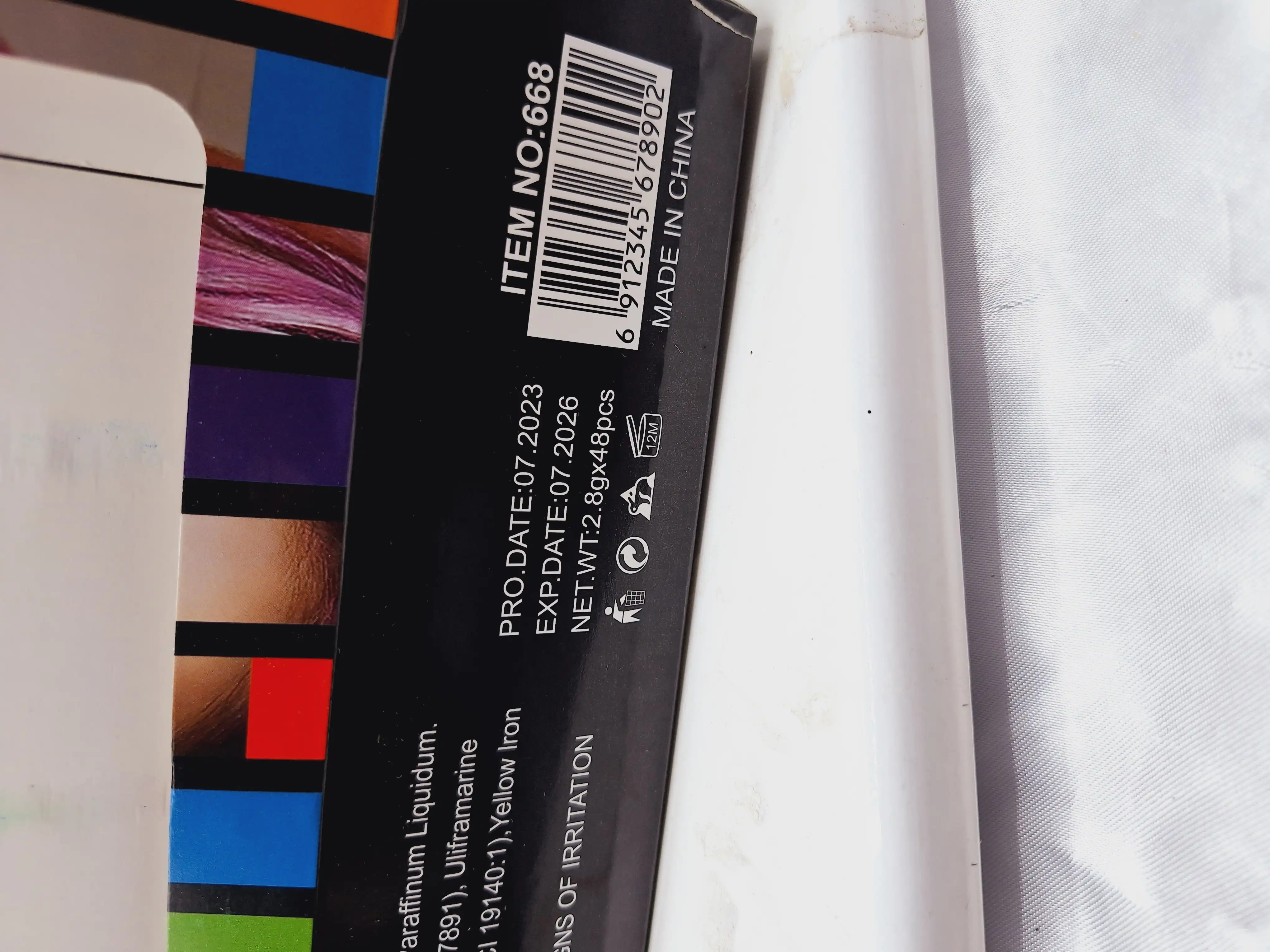 پک 6 تایی گچ مو سکه ای رنگی Doucce کد 668