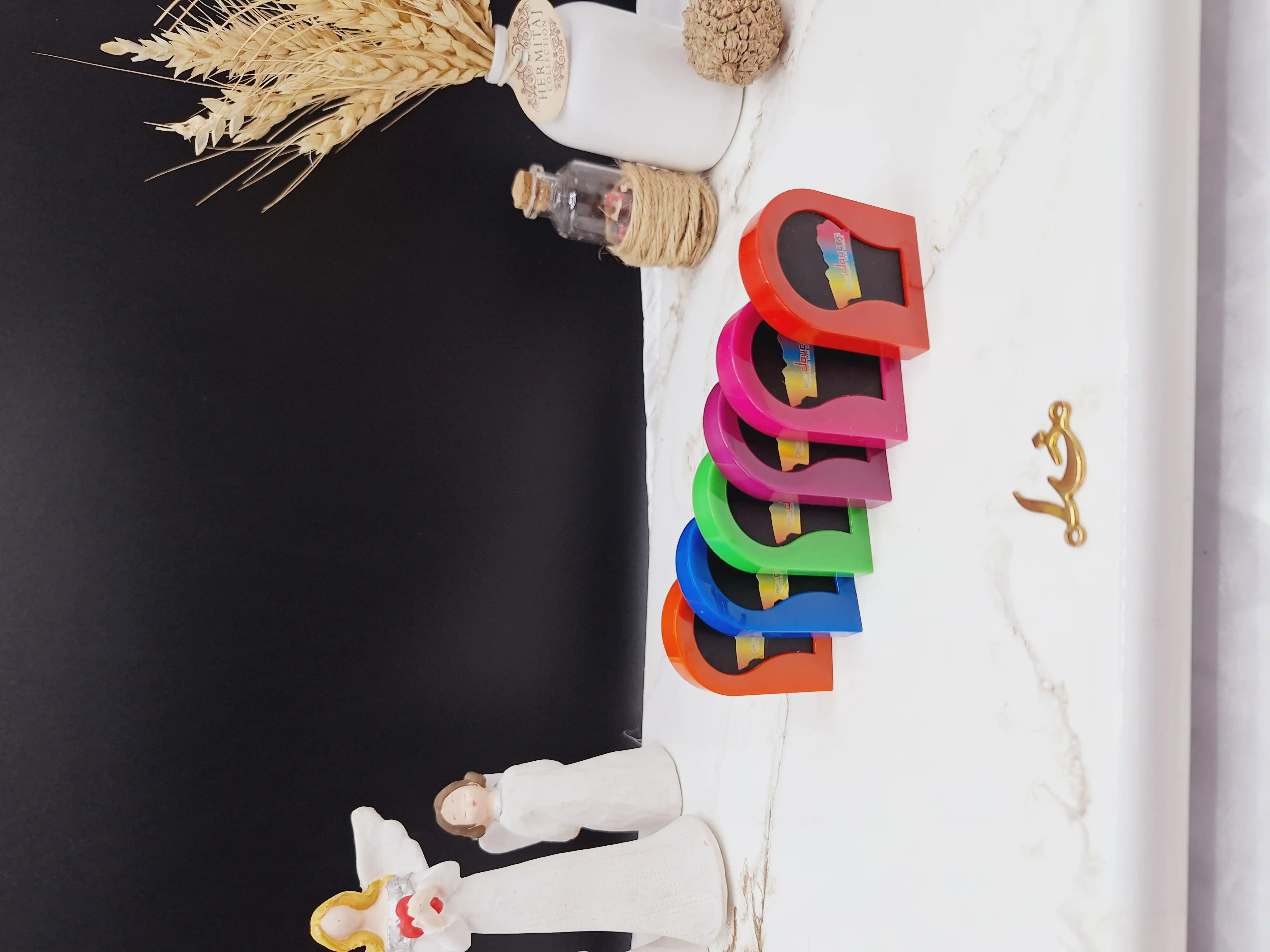 پک 6 تایی گچ مو سکه ای رنگی Doucce کد 668