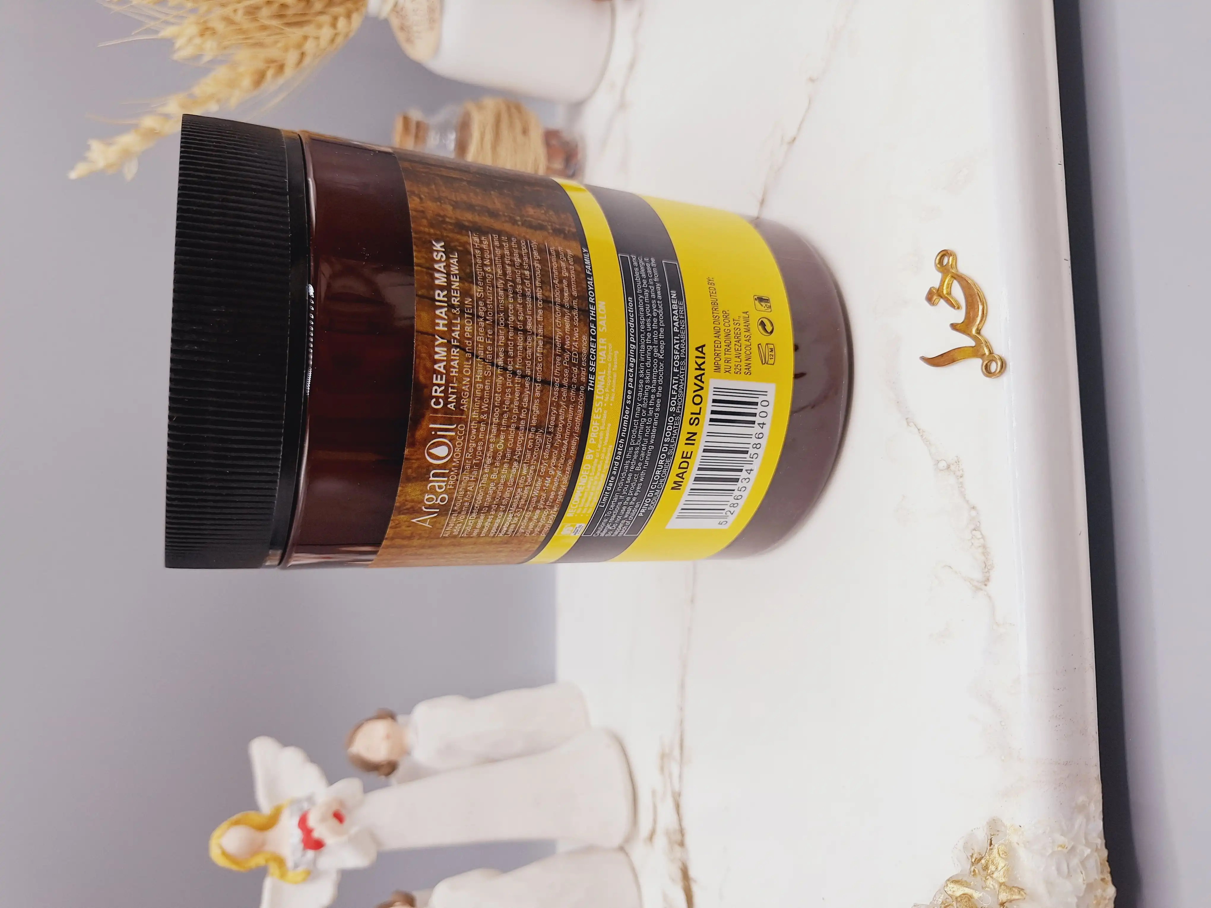 ماسک مو آرگان کراتینه اصلی مراکشی ساخت اسلواکی لایتنس 900 میل 95% ARGAN OIL (بدون جعبه)