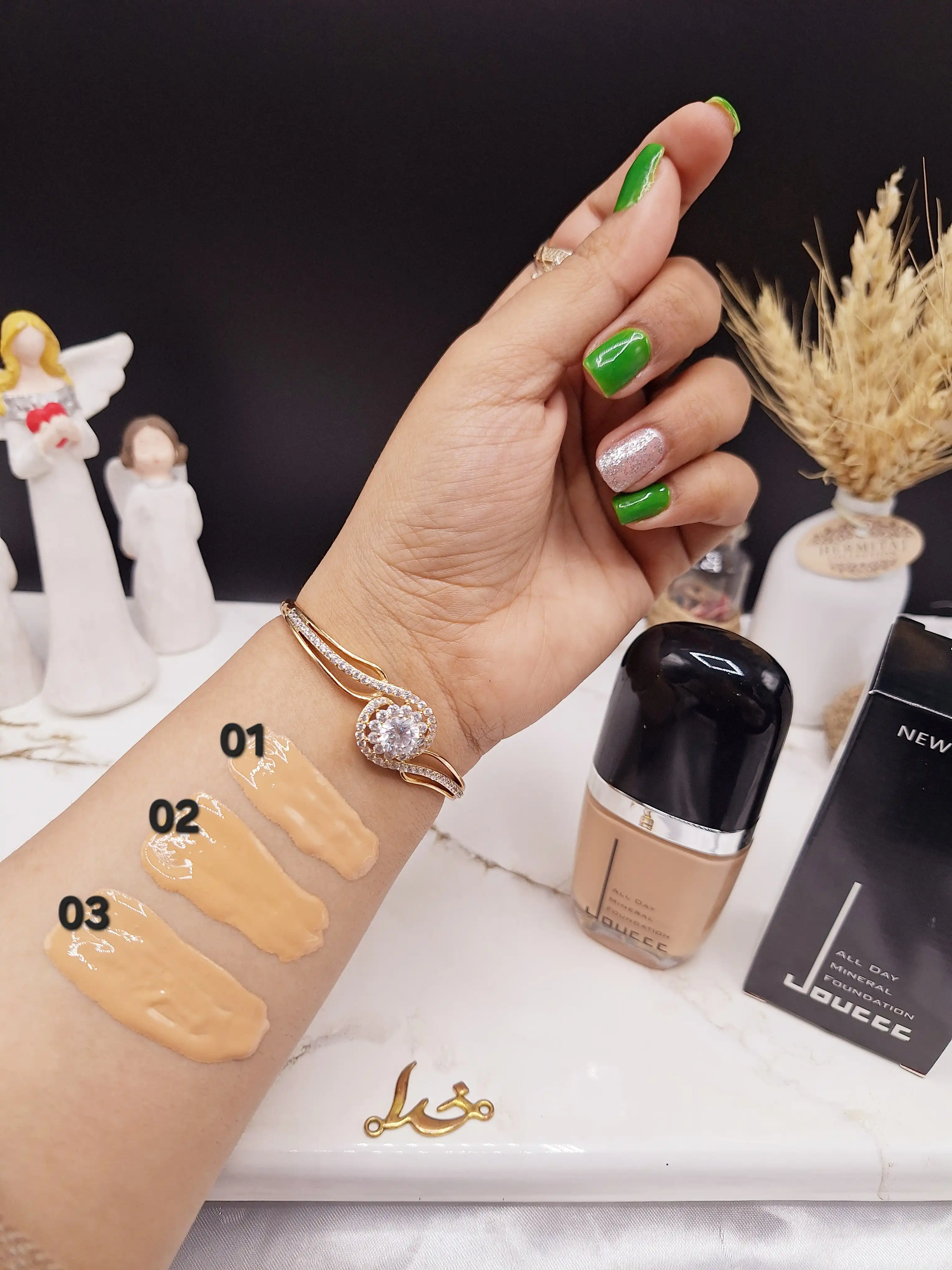 کرم پودر حاوی ویتامین E طبیعی بیضی میکاپ JOUCCE