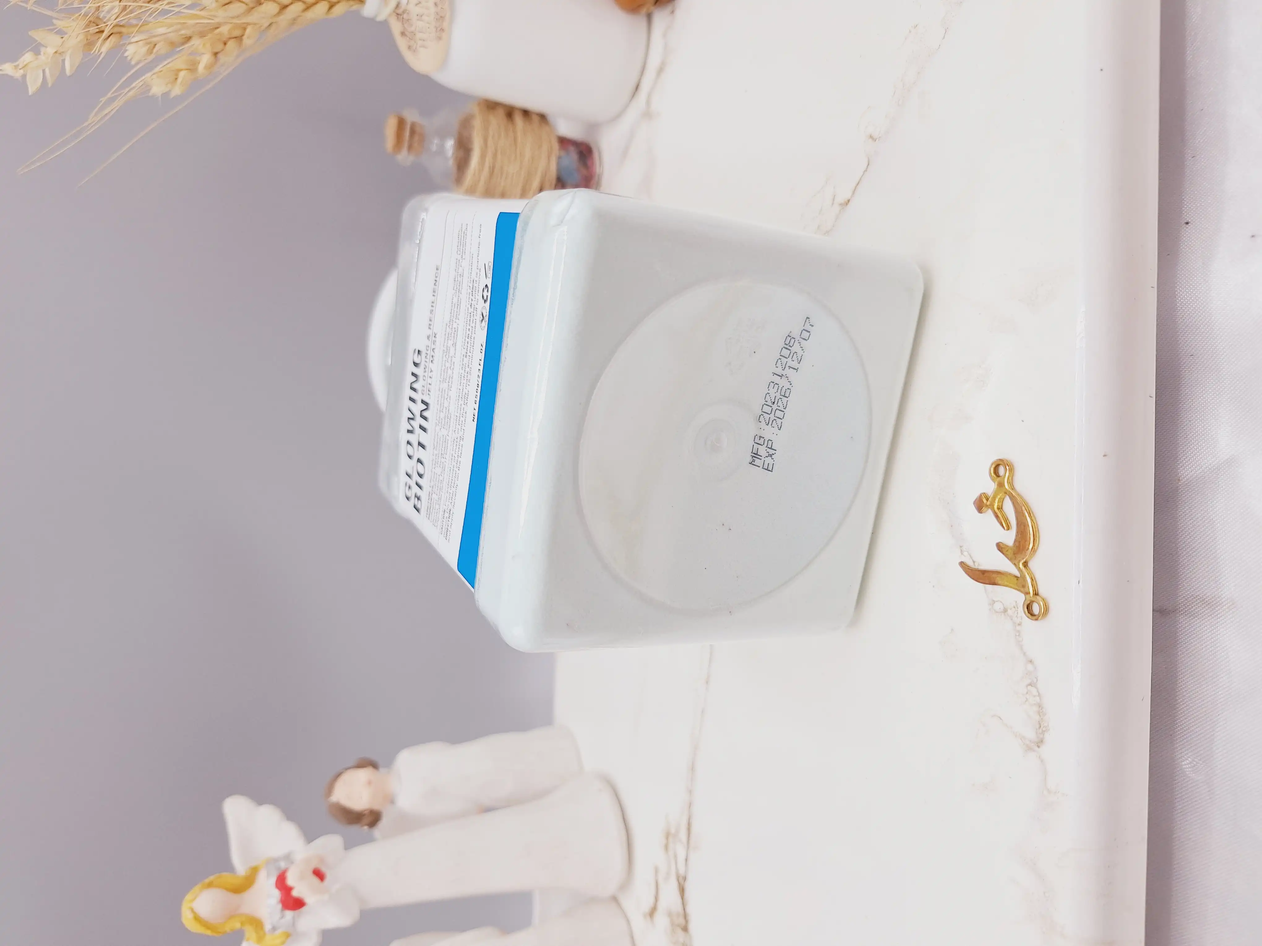 ماسک هیدروژلی گلووین بیوتین 650 گرمی GLOWING BIOTIN ساخت چین