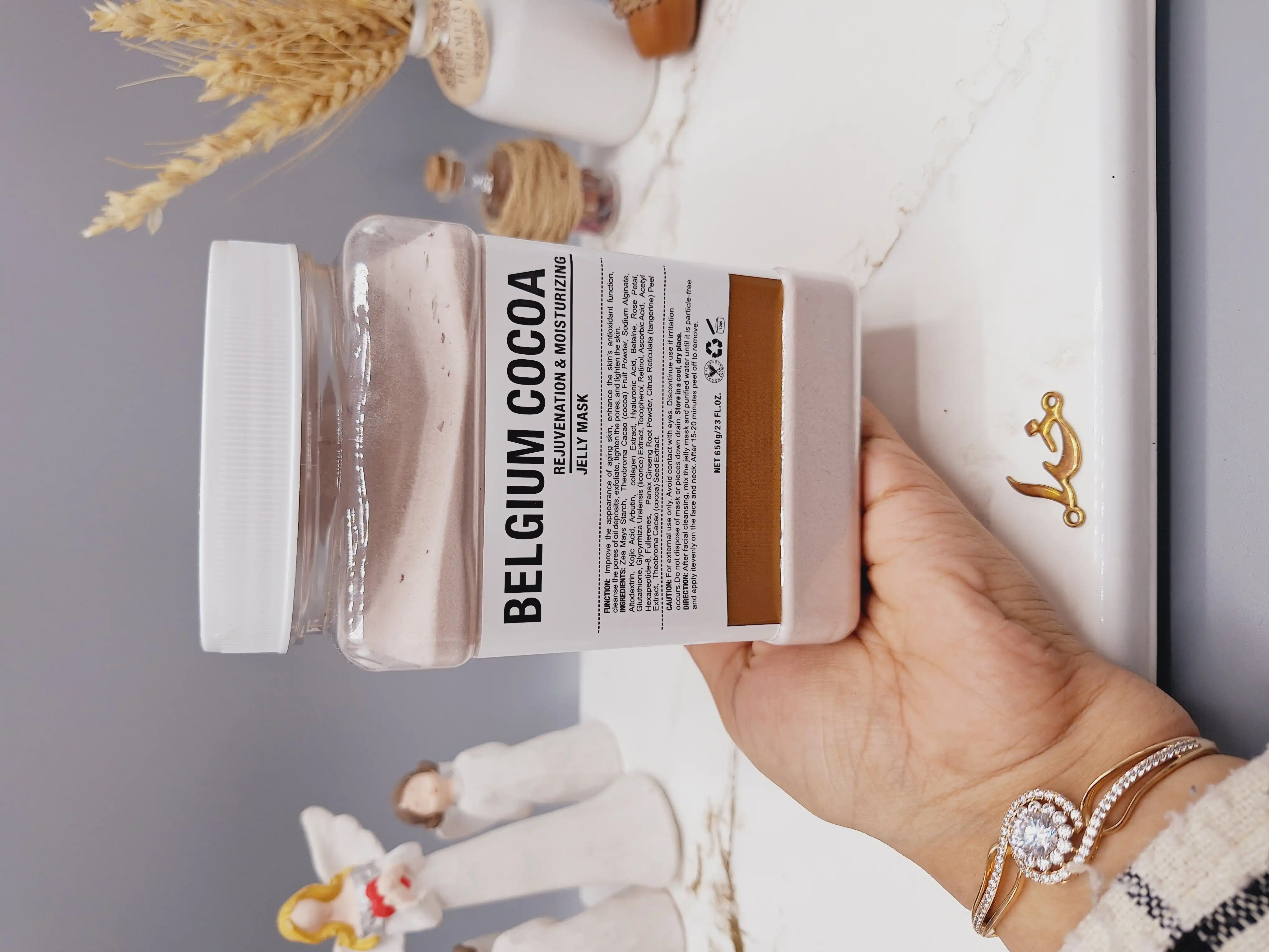 ماسک هیدروژلی کاکائو 650 گرمی BELGIUM COCOA ساخت چین