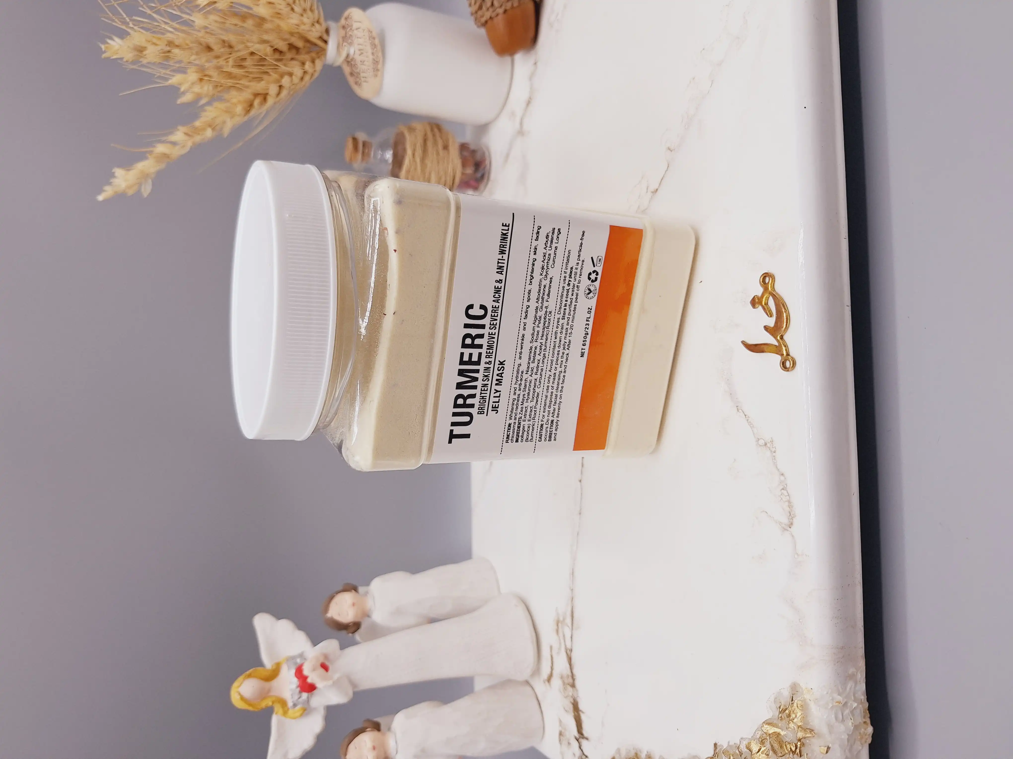 ماسک هیدروژلی زردچوبه 650 گرمی TURMERIC ساخت چین