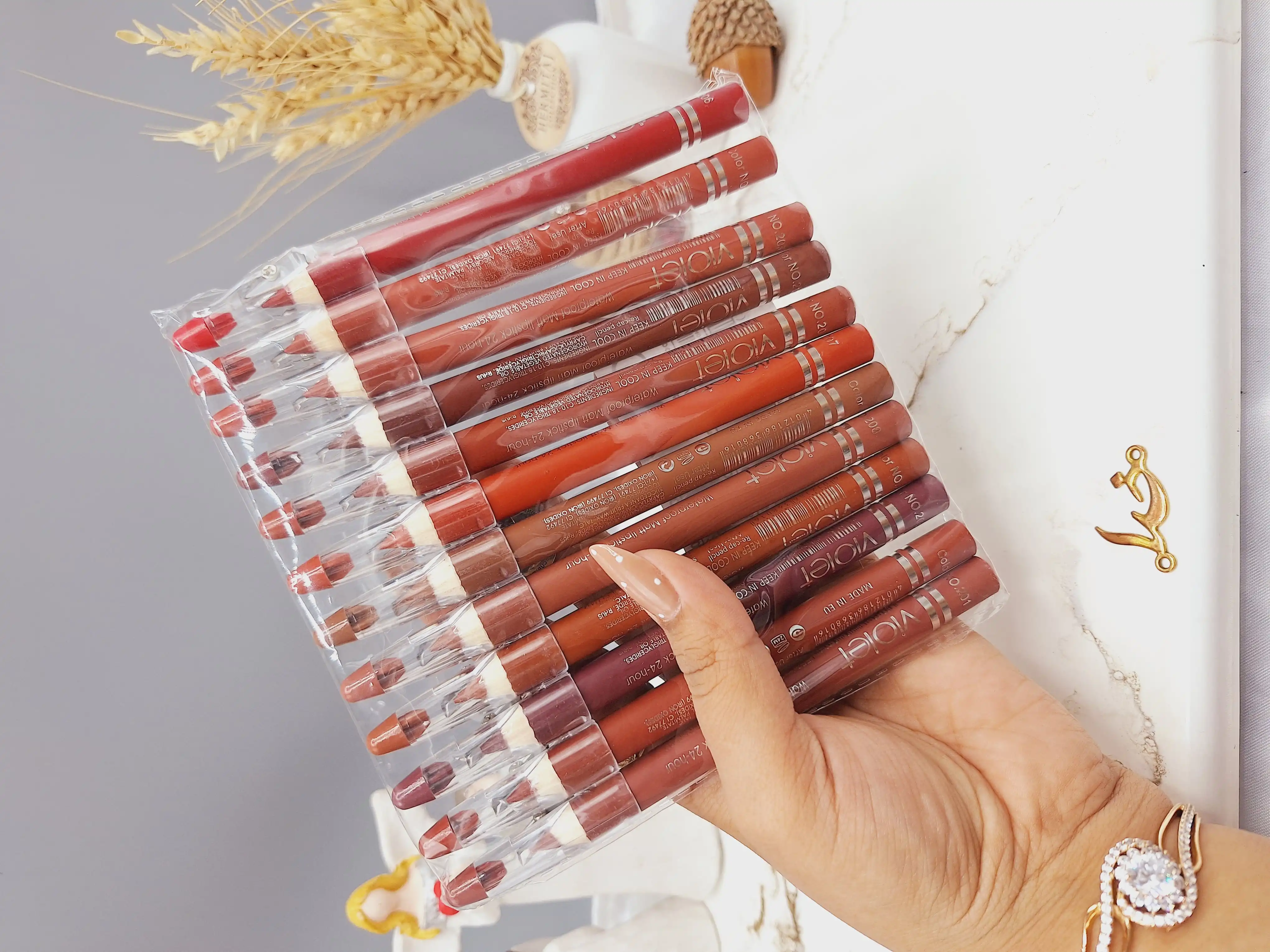 رژ مدادی تراش دار اصلی برند ویولت Violet کد 30145