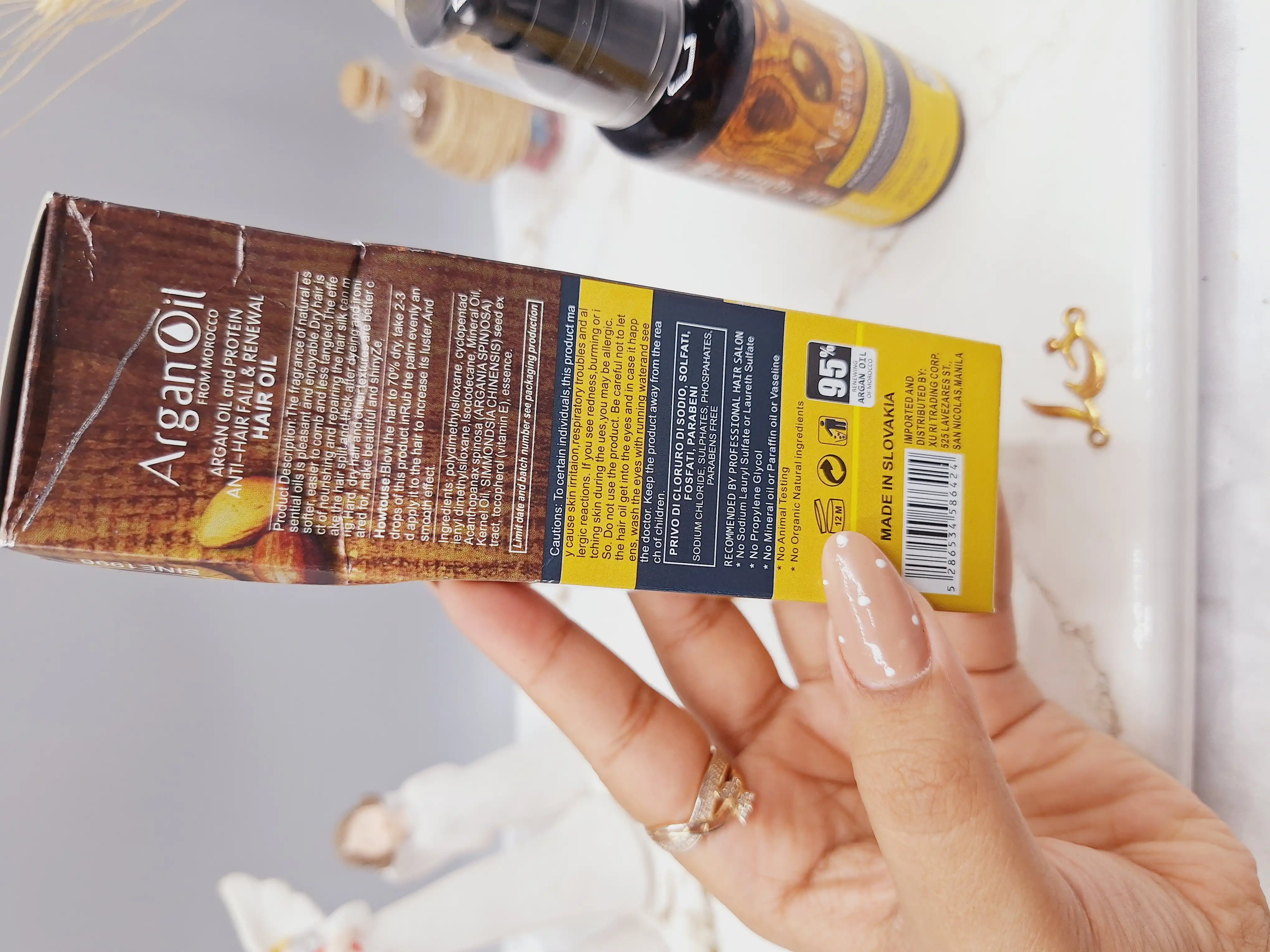 روغن مو آرگان تغذیه کننده مراکشی ساخت اسلواکی لایتنس 100میل کد 6424