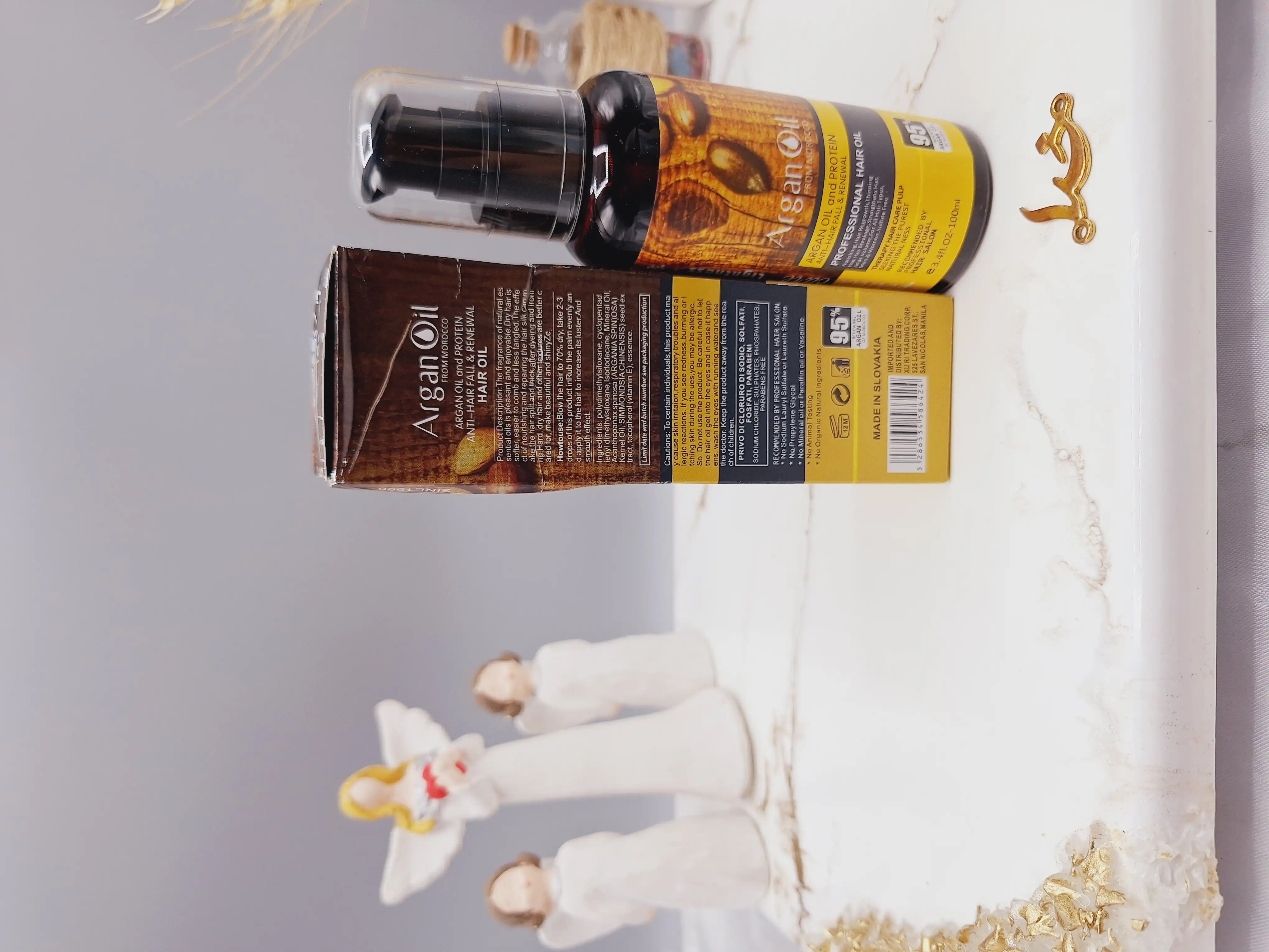 روغن مو آرگان تغذیه کننده مراکشی ساخت اسلواکی لایتنس 100میل کد 6424