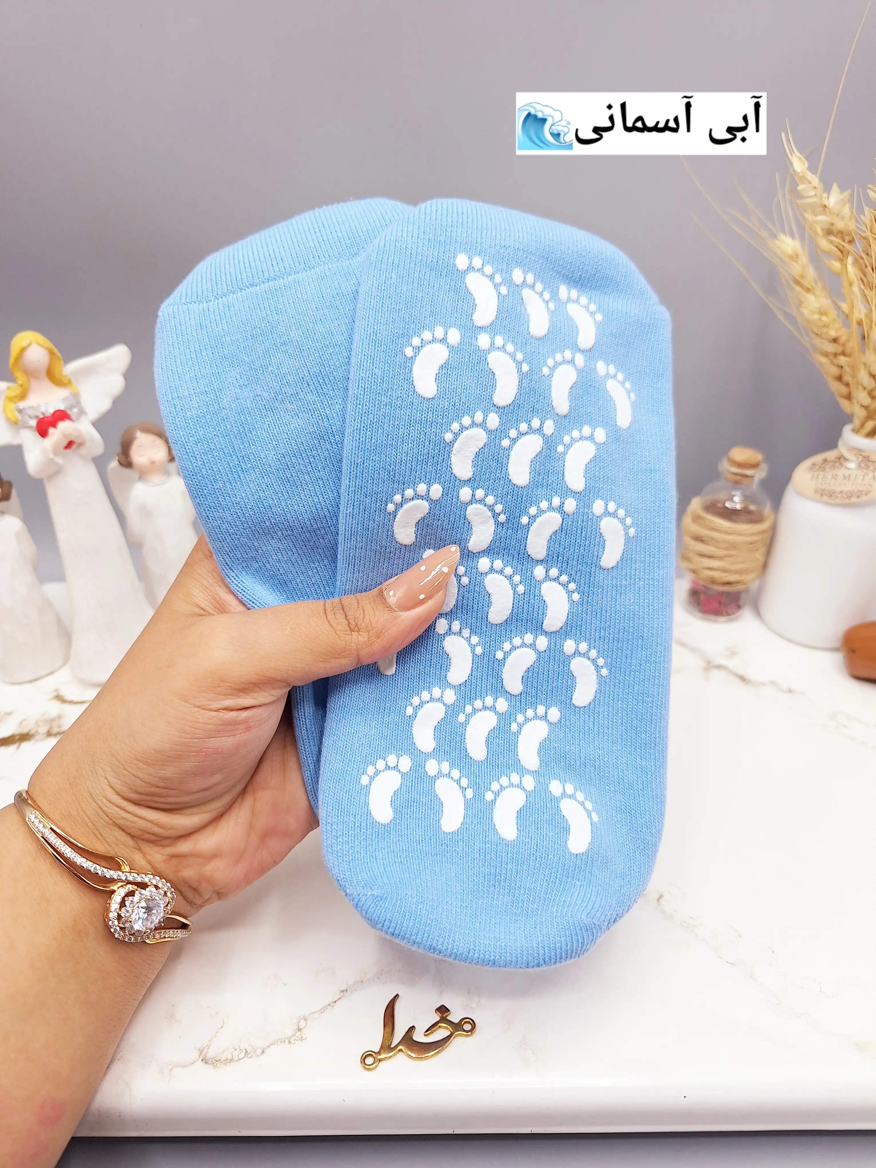 جوراب طبی سیلیکونی رفع ترک پا