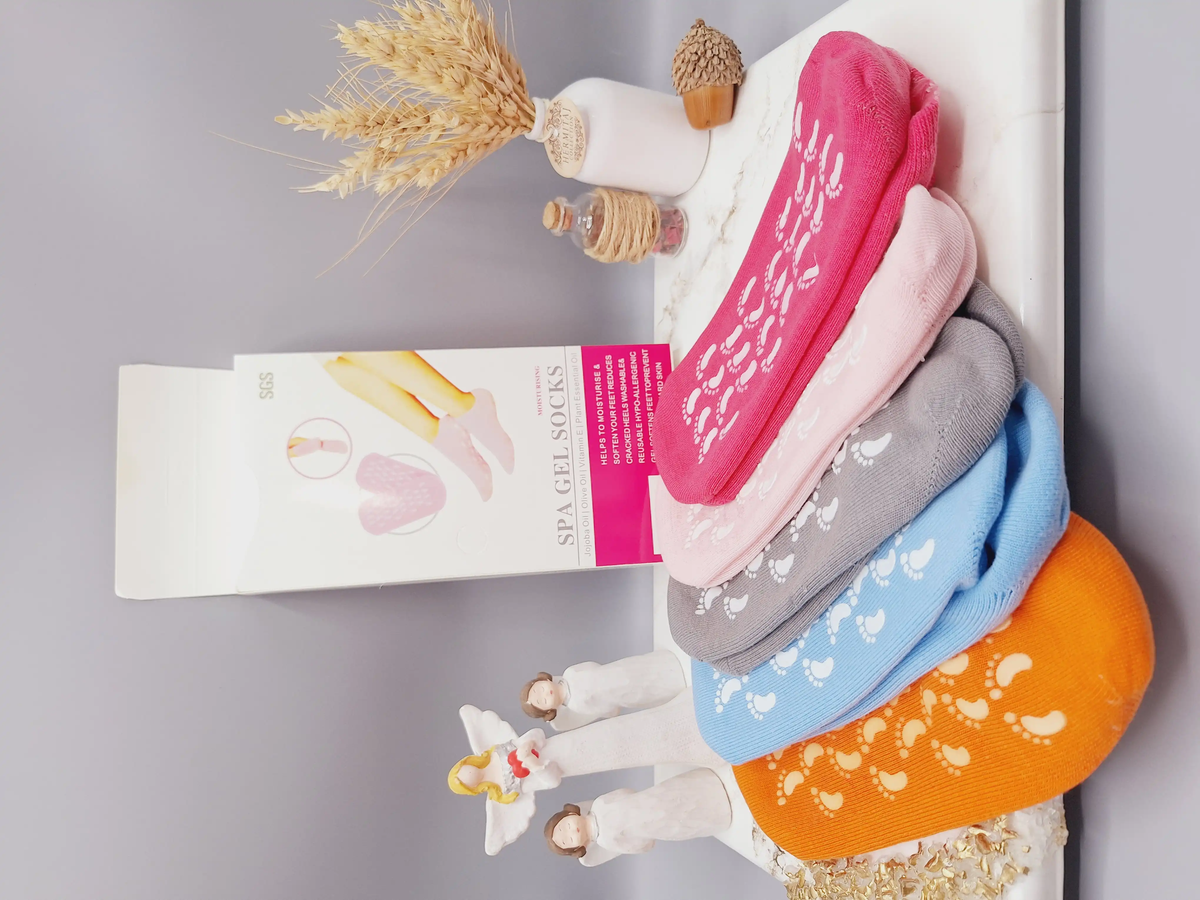 جوراب طبی سیلیکونی رفع ترک پا