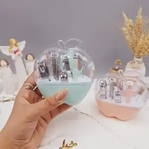 ست مانیکور و پدیکور طرح اپل 9 تکه کد F0130