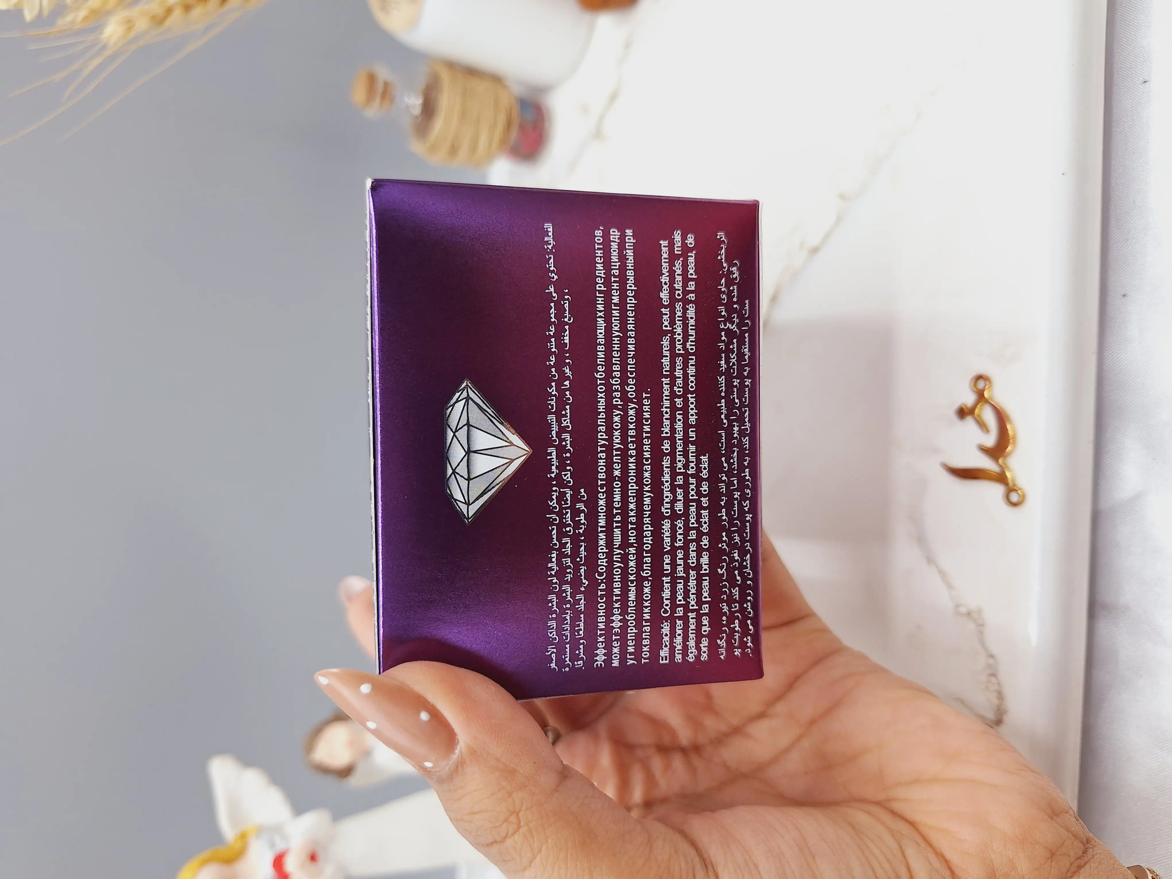 کرم کاسه ای مراقبت از پوست و سفید کننده HEAVEN DOVE کارتن بنفش کد HD_1061C