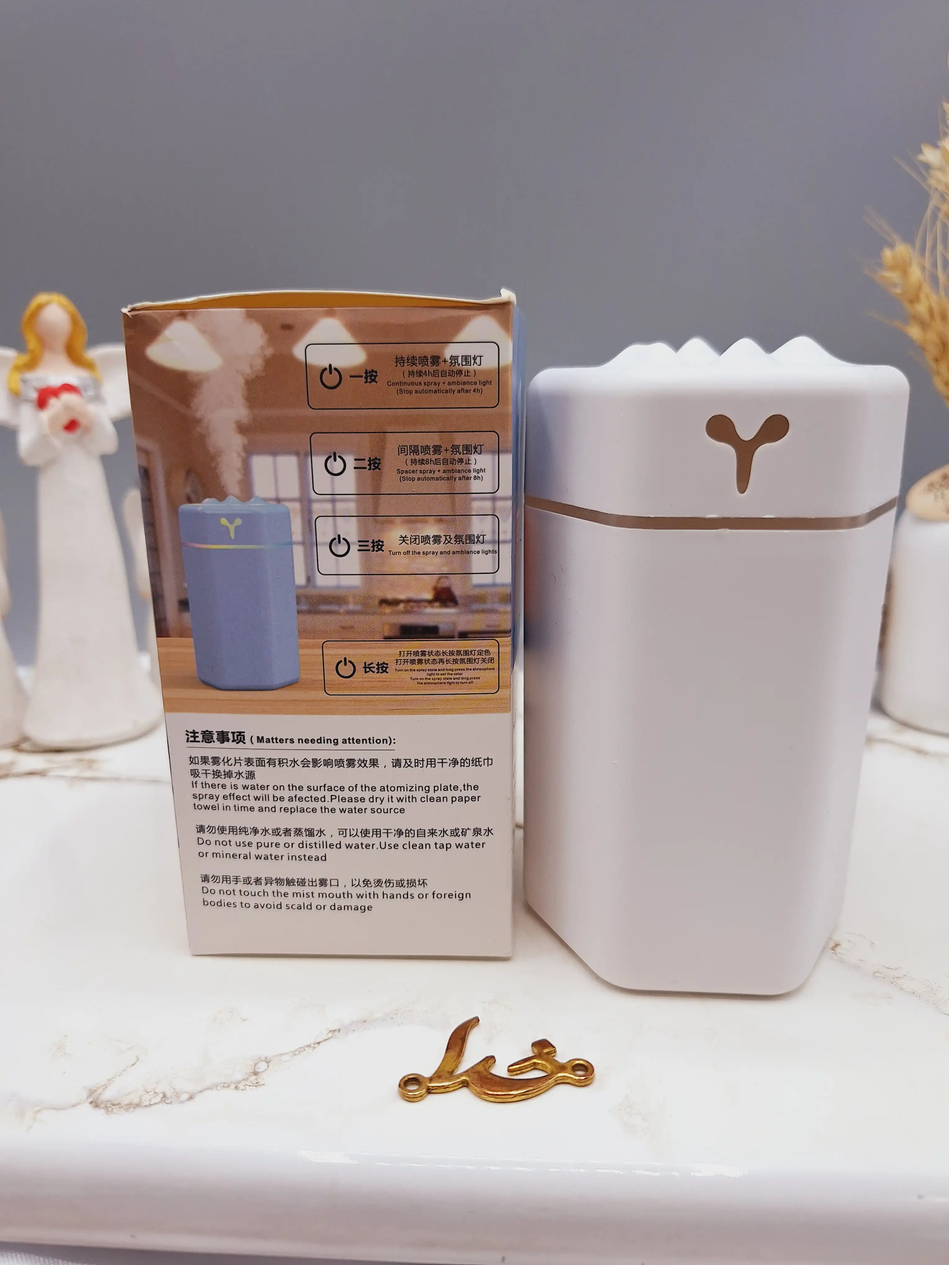 دستگاه بخور سرد دارای لامپ LED برند HUMIDIFIER