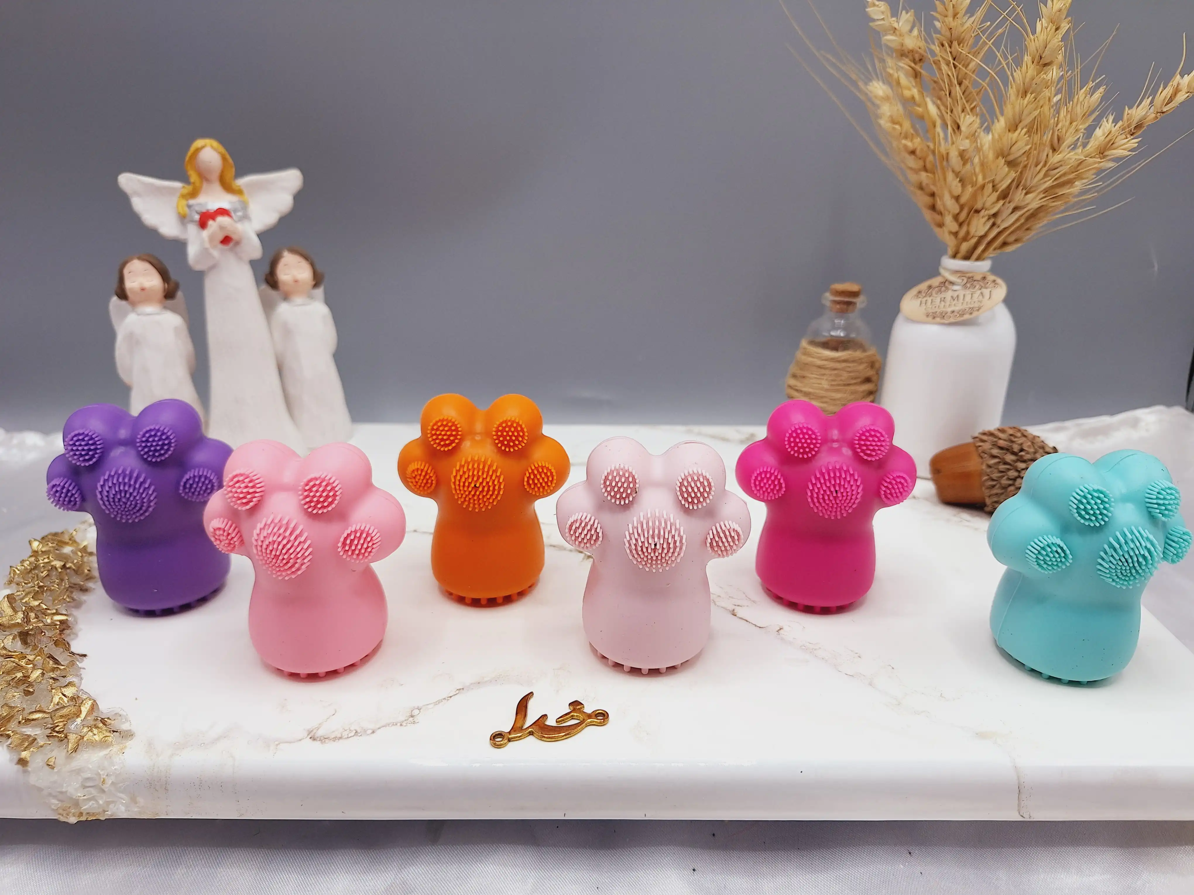 فیس براش سیلیکونی مدل پنجه گربه SWEET QUEEN کد SQ_888