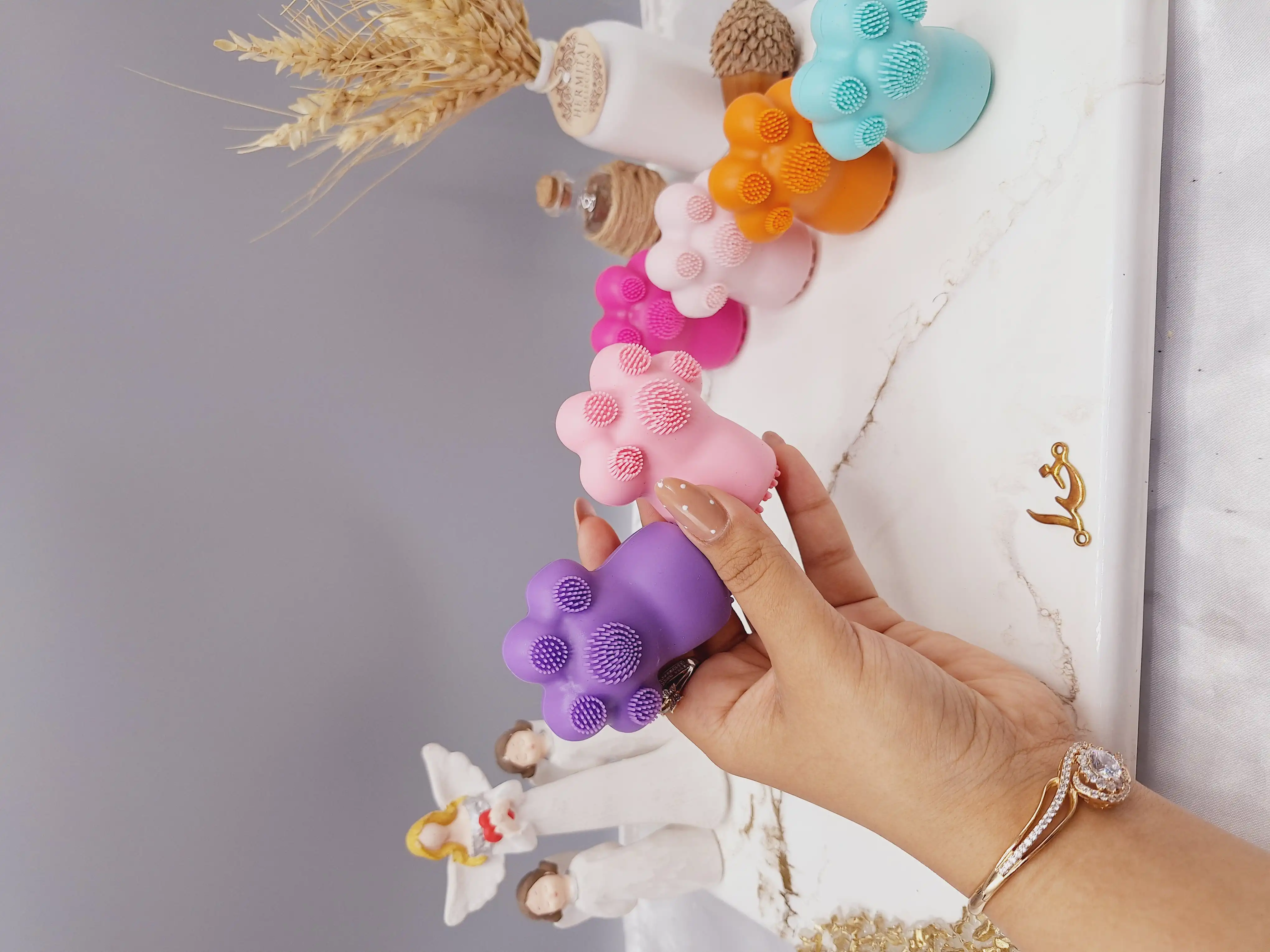 فیس براش سیلیکونی مدل پنجه گربه SWEET QUEEN کد SQ_888