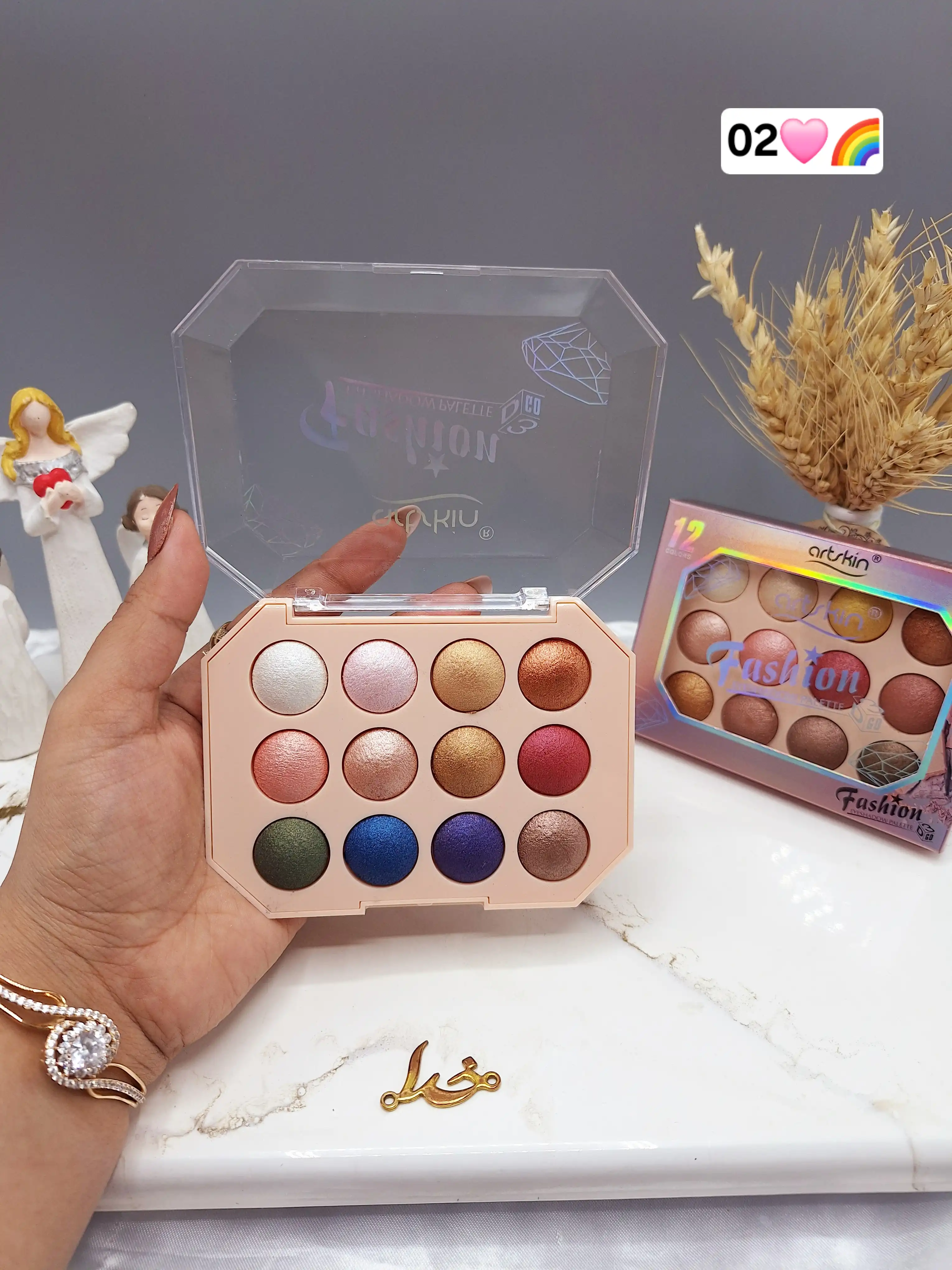 پالت سایه چشم 12 رنگ برند آرت اسکین artskin کد AS 976087