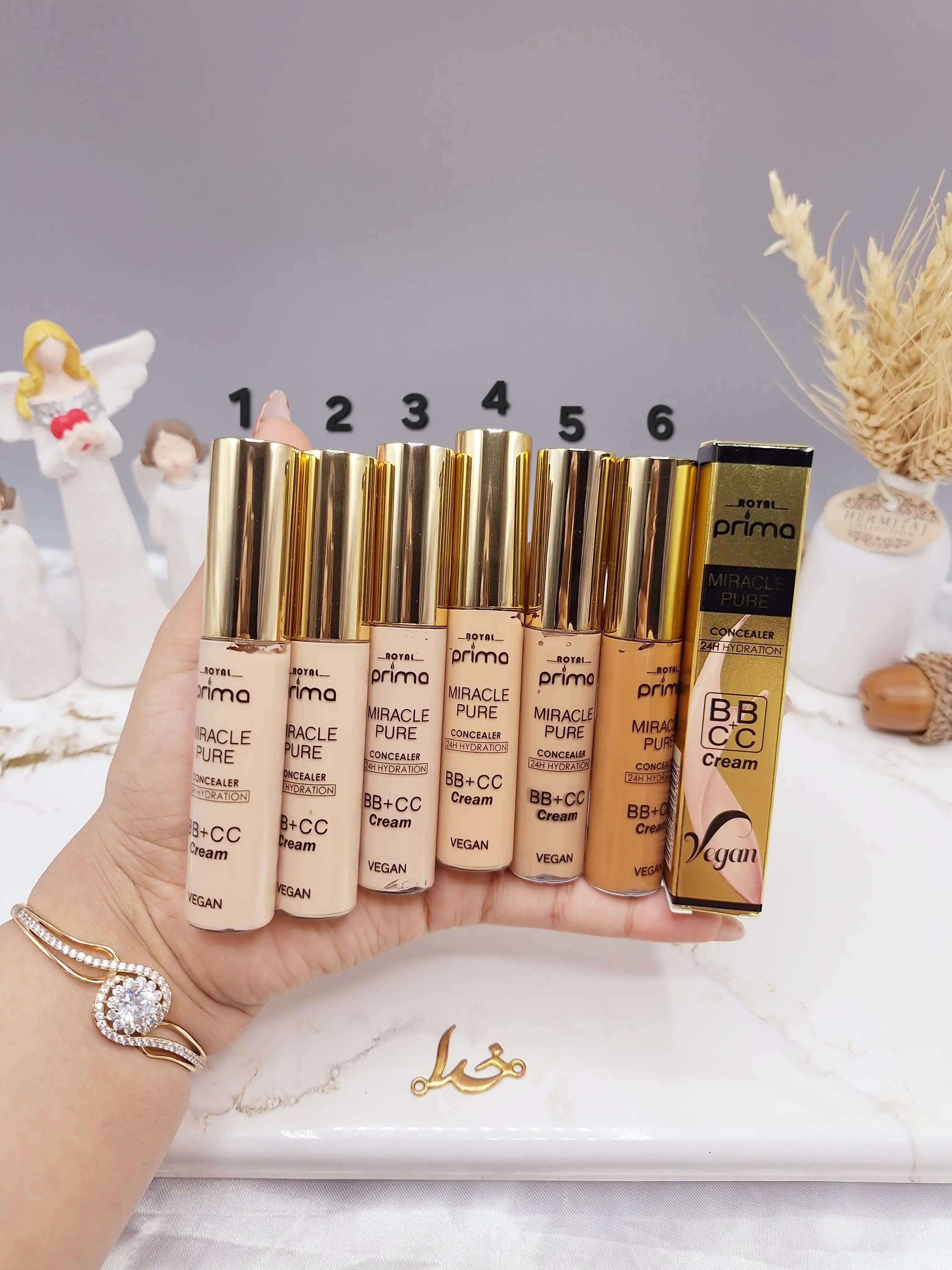 کانسیلر مایع  دارای بی بی و سی سی کرم برند رویال پریما ROYAL Prima کد RP2211_02