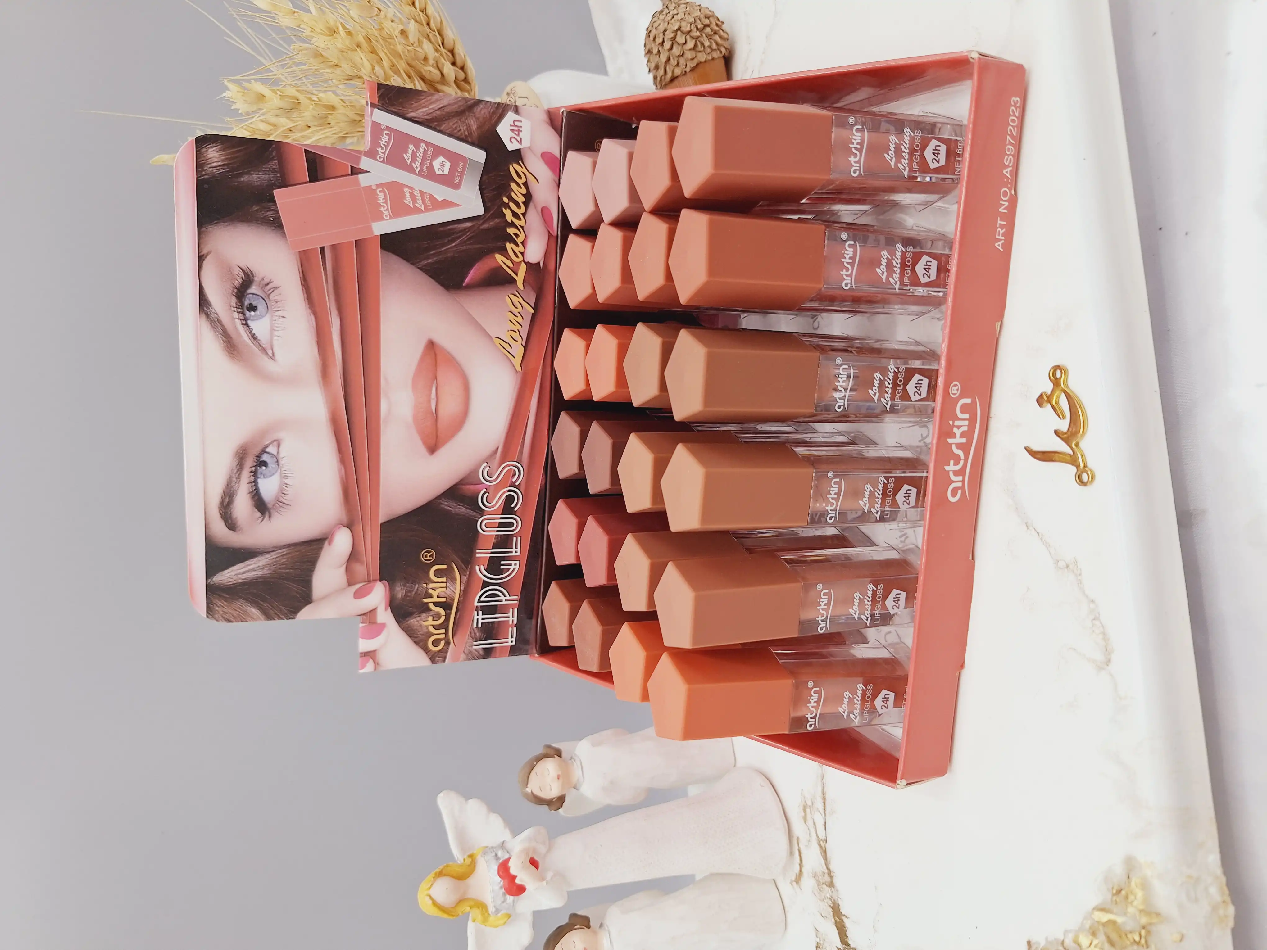 پک 6 تایی رژ لب مایع رنگ نود برند آرت اسکین artskin کد AS972023