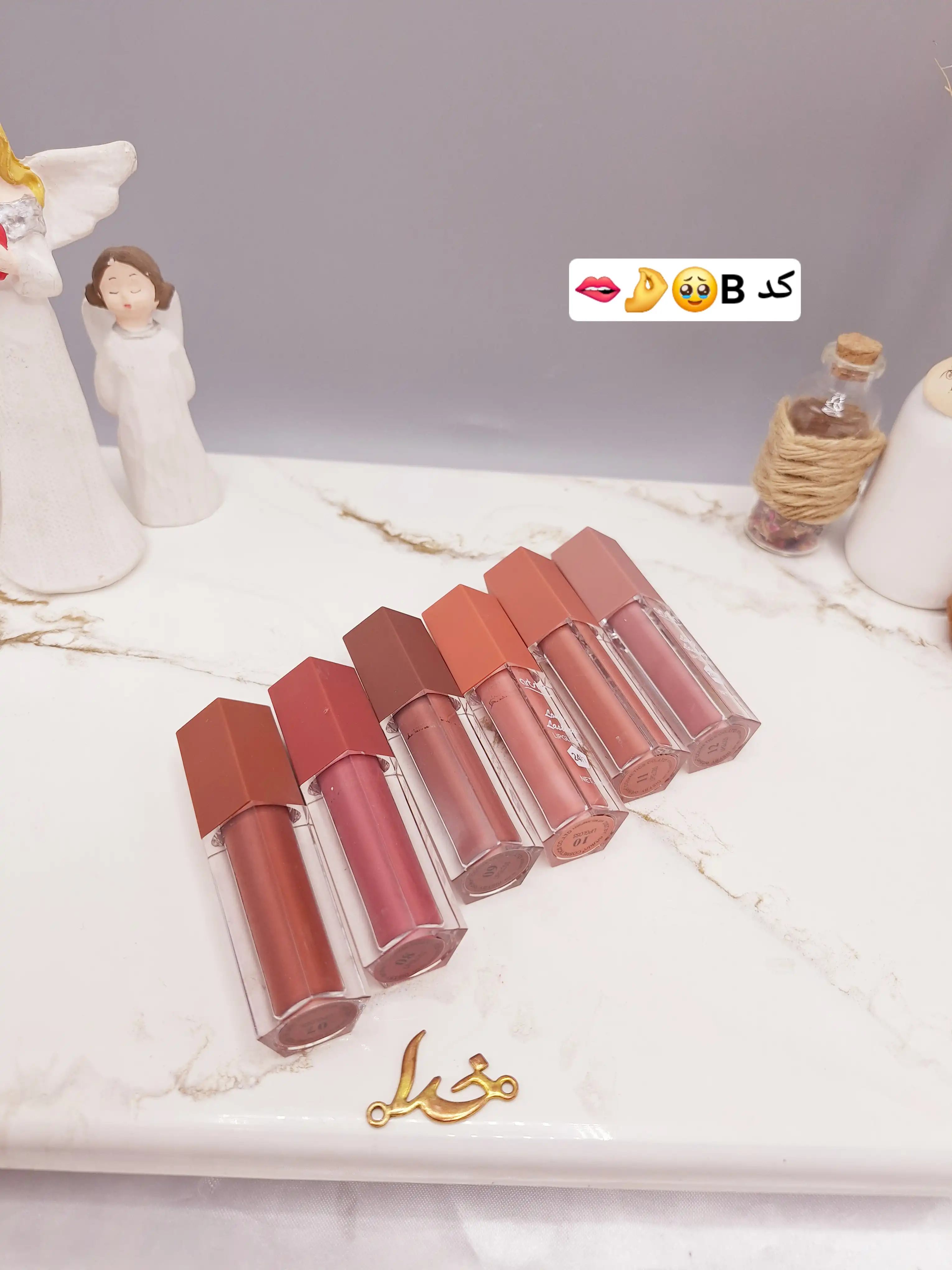 پک 6 تایی رژ لب مایع رنگ نود برند آرت اسکین artskin کد AS972023