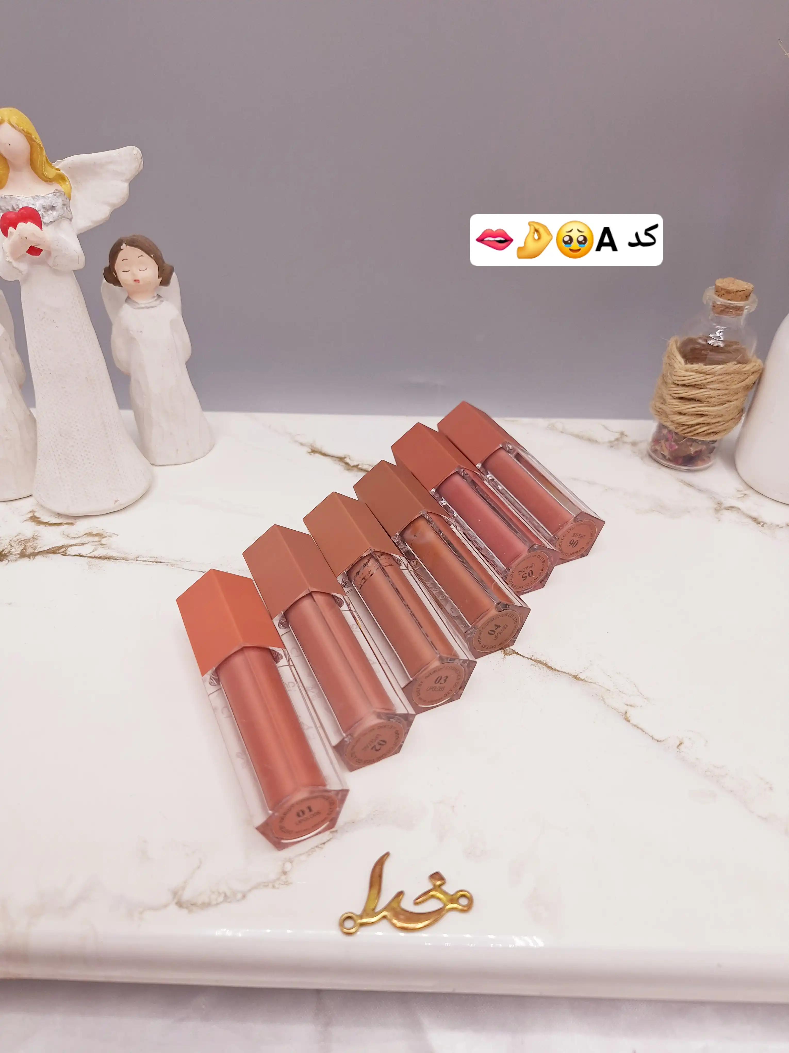 پک 6 تایی رژ لب مایع رنگ نود برند آرت اسکین artskin کد AS972023