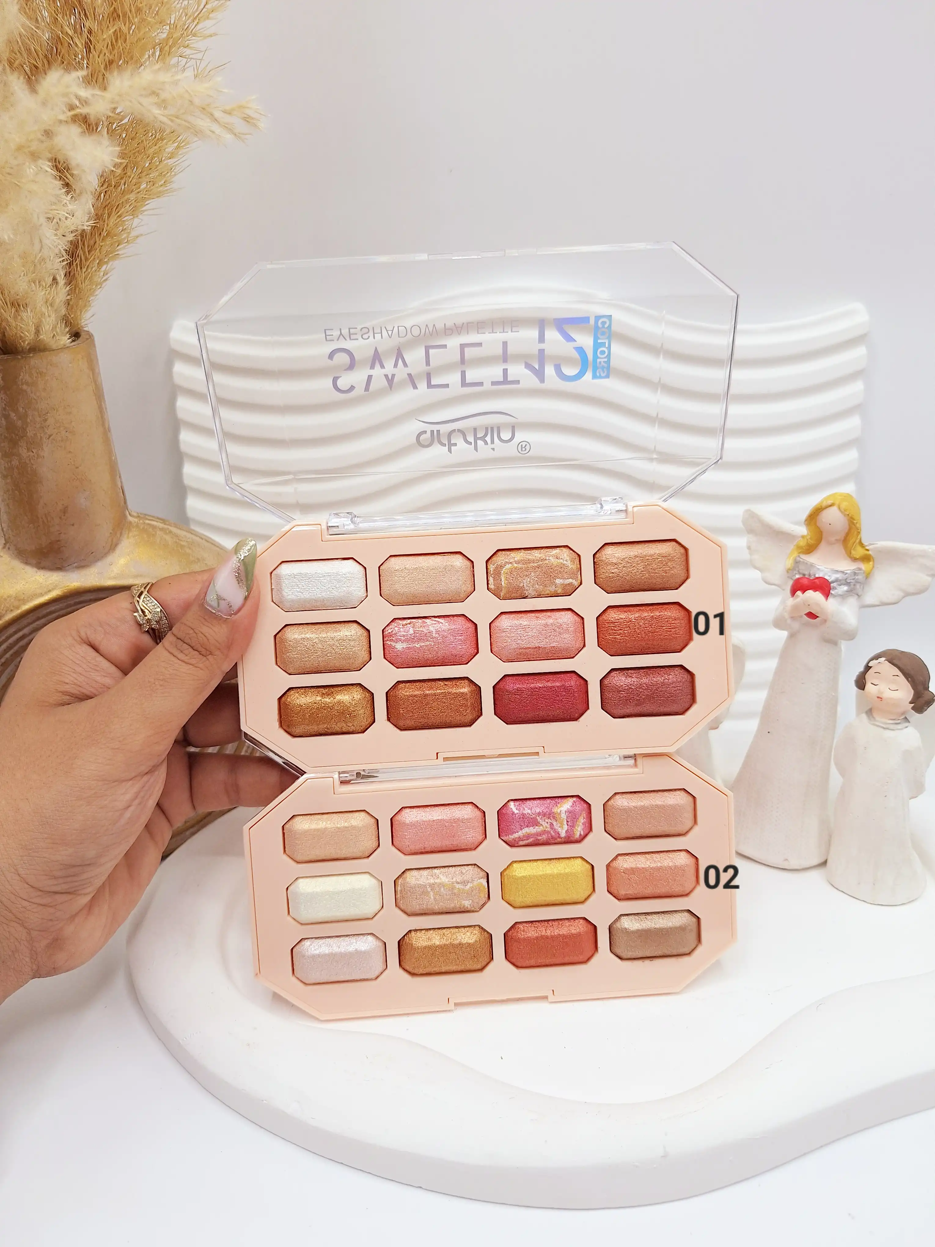 پالت سایه چشم ۱۲ رنگ برند آرت اسکین artskin کد SA976089