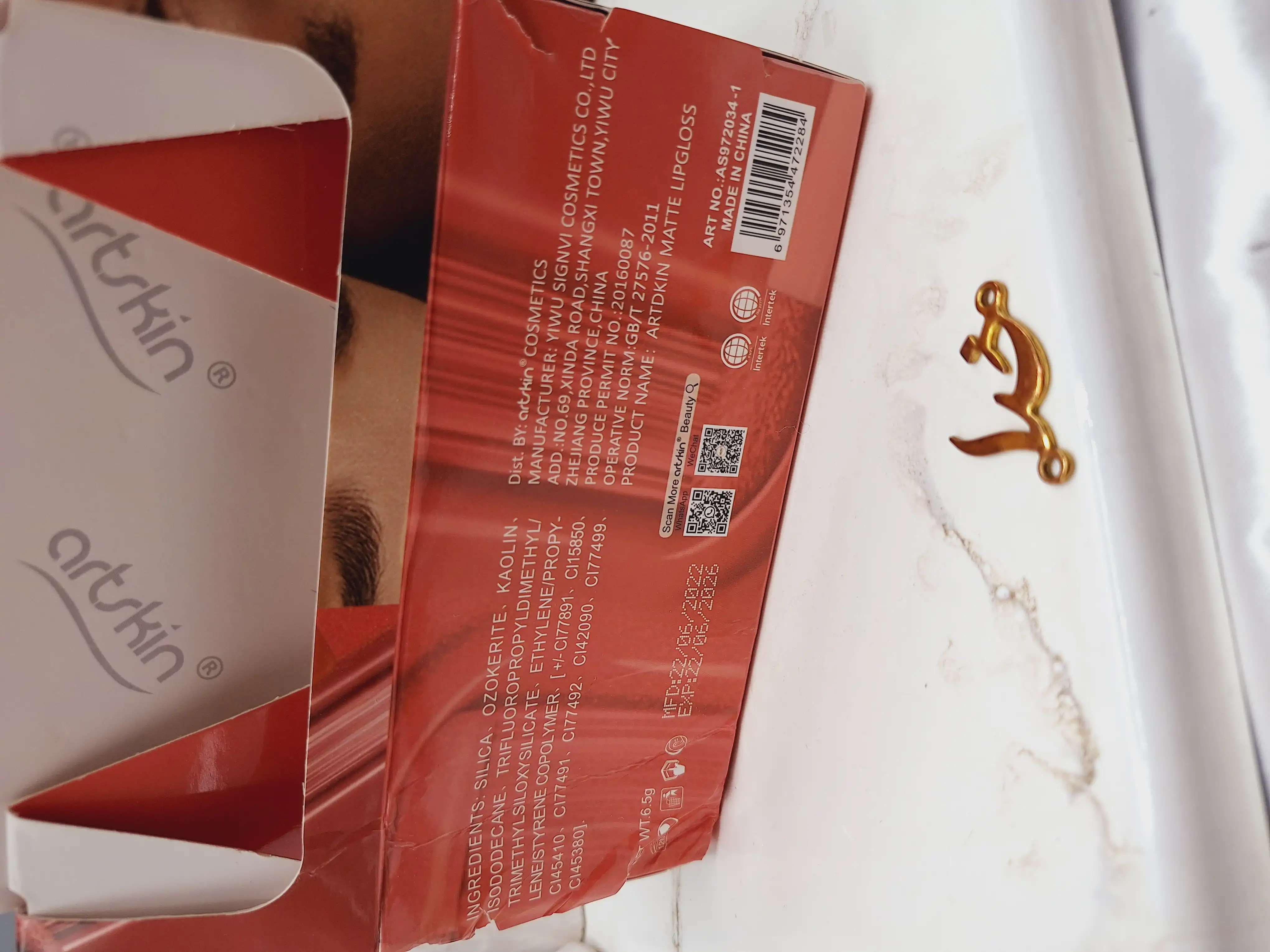 پک رژ لب مایع 6 عددی برند آرت اسکین artskin کد AS 972034_1