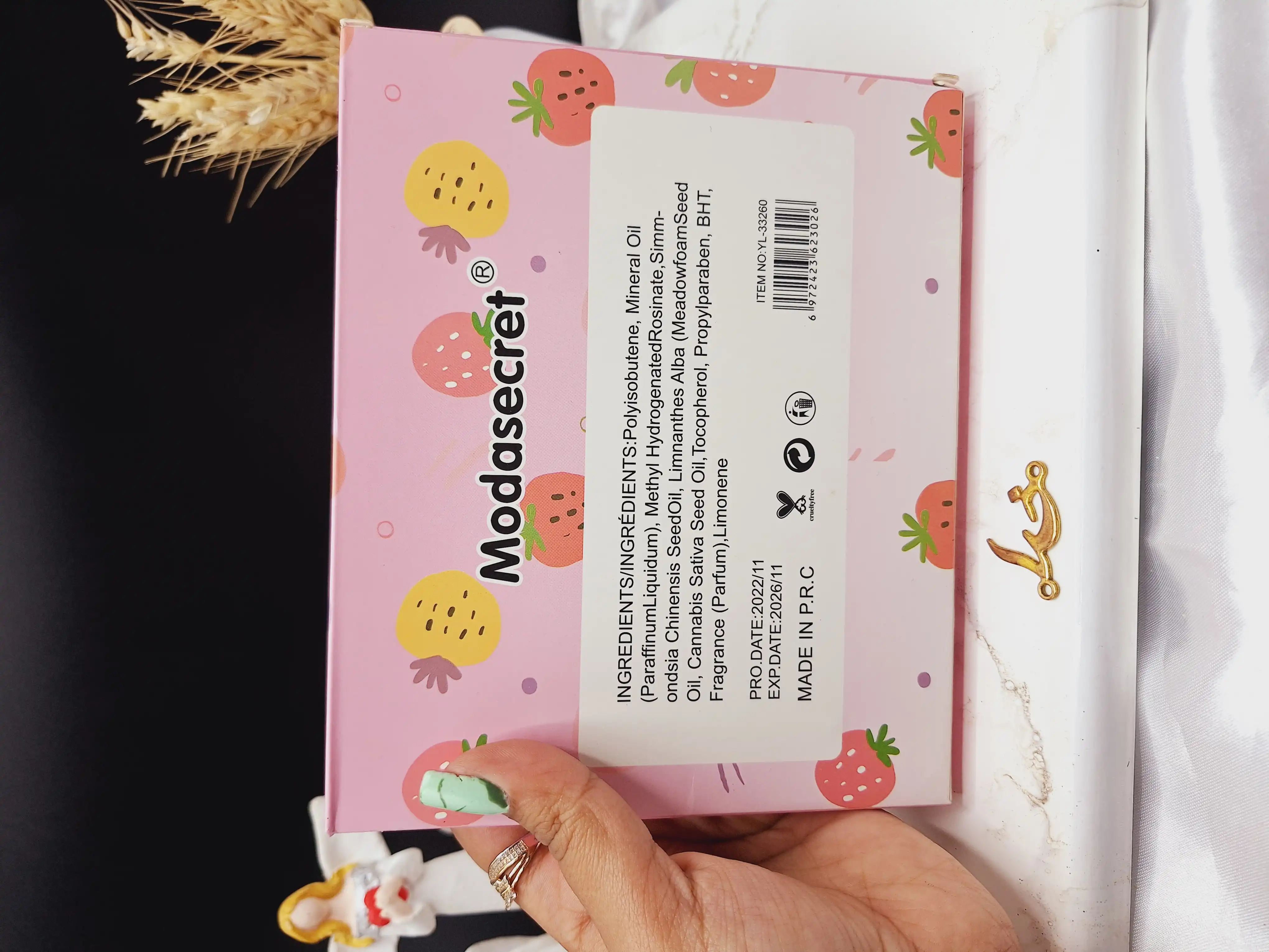 تینت لب طرح توت فرنگی مدا سکرت Moda Secret کد YL_33260