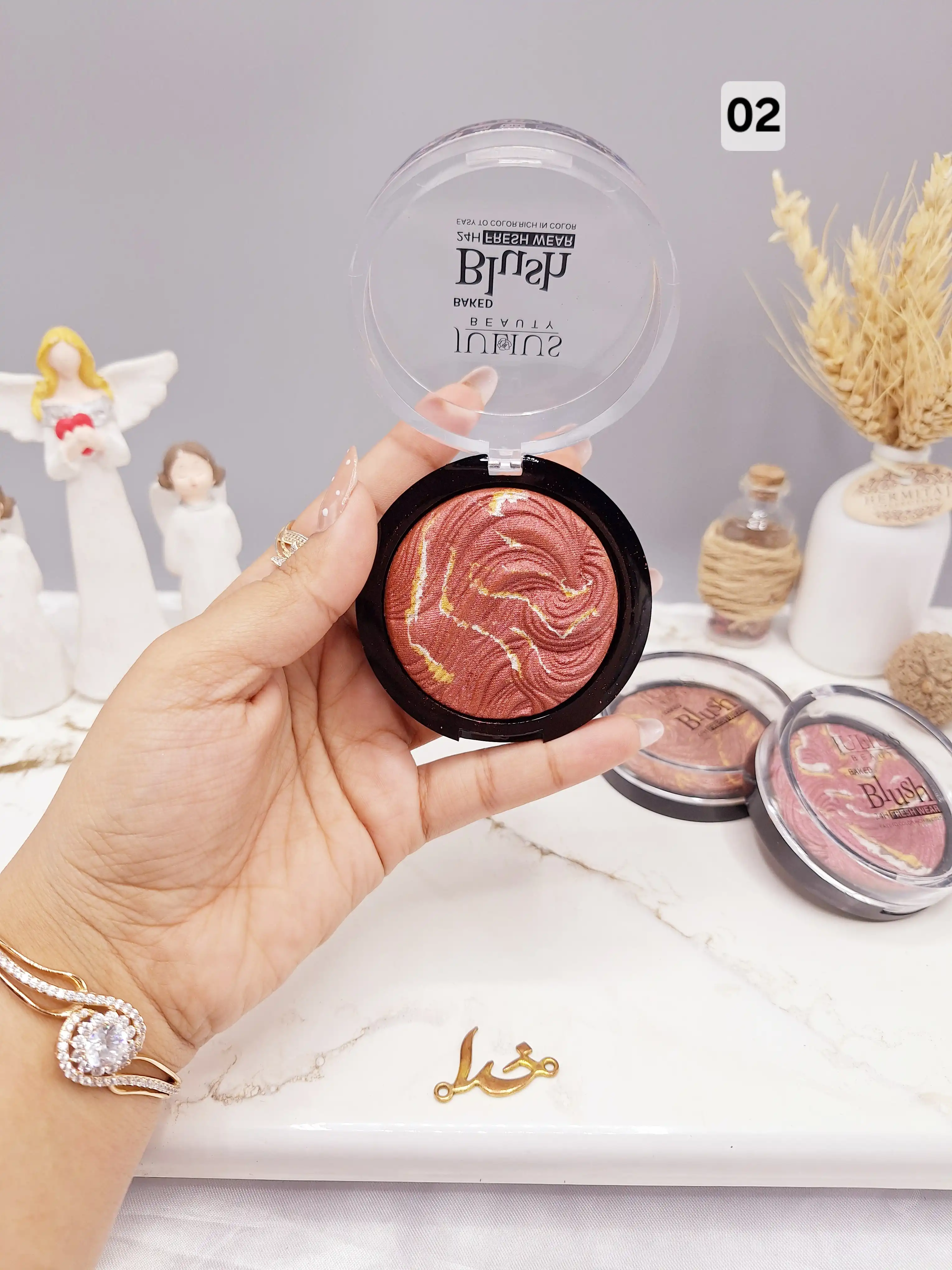 رژ گونه پودری سنگی برند جولیوس JULIUS کد JL250