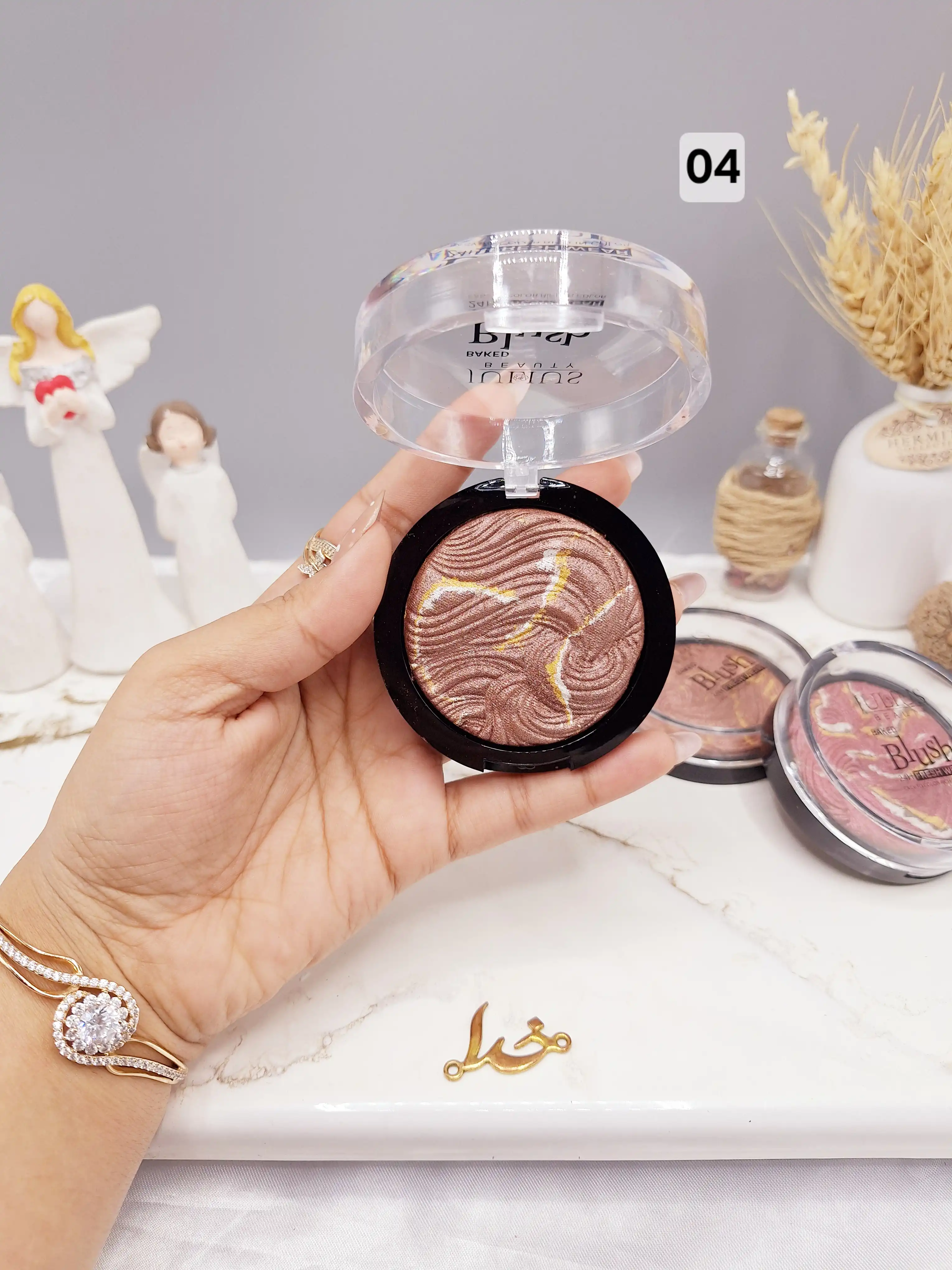 رژ گونه پودری سنگی برند جولیوس JULIUS کد JL250